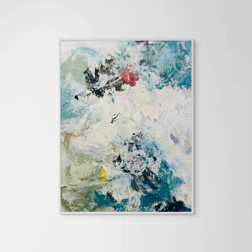 Costa Brava #7, 2024 Mixed media on canvas 64 x 51 inches