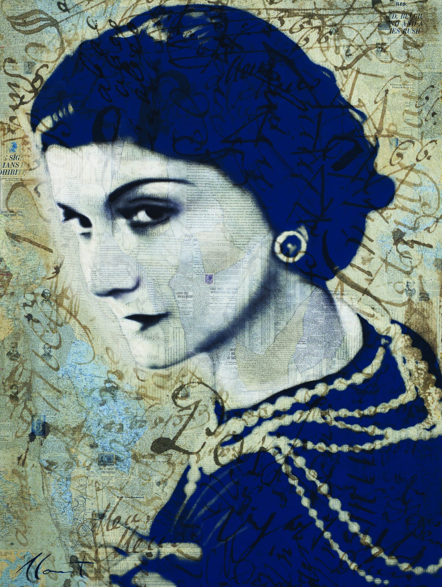 coco, bleu, 2016 12 x 9 in., Ed. 10