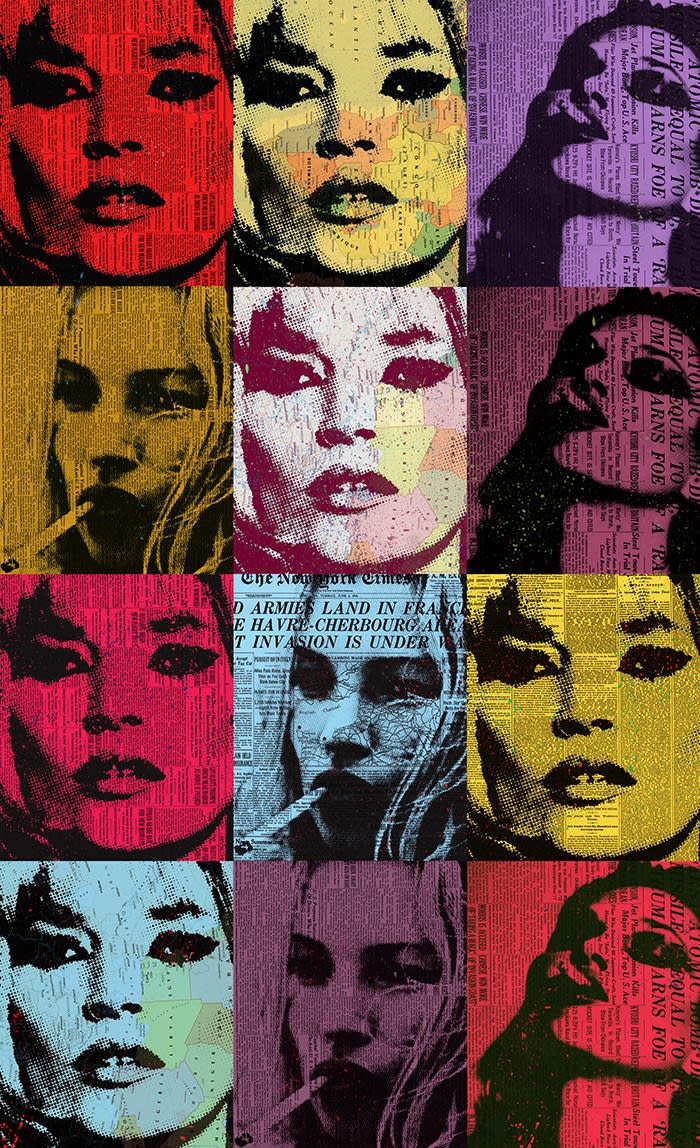 kate moss, 2020 65 1/2 x 40 in., Ed. 15