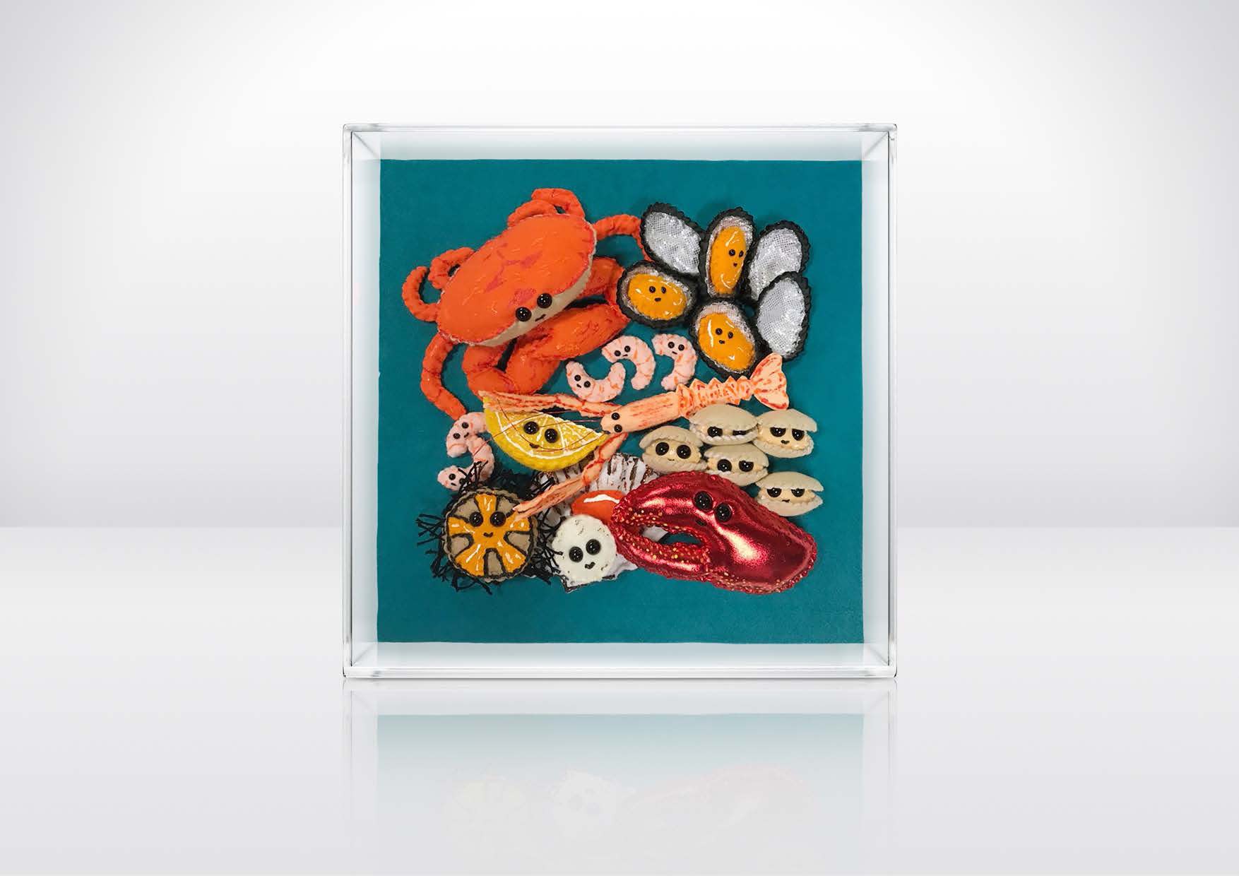 Don’t Be So Shellfish 12 x 12 x 4 1/8 in., Ed. 20