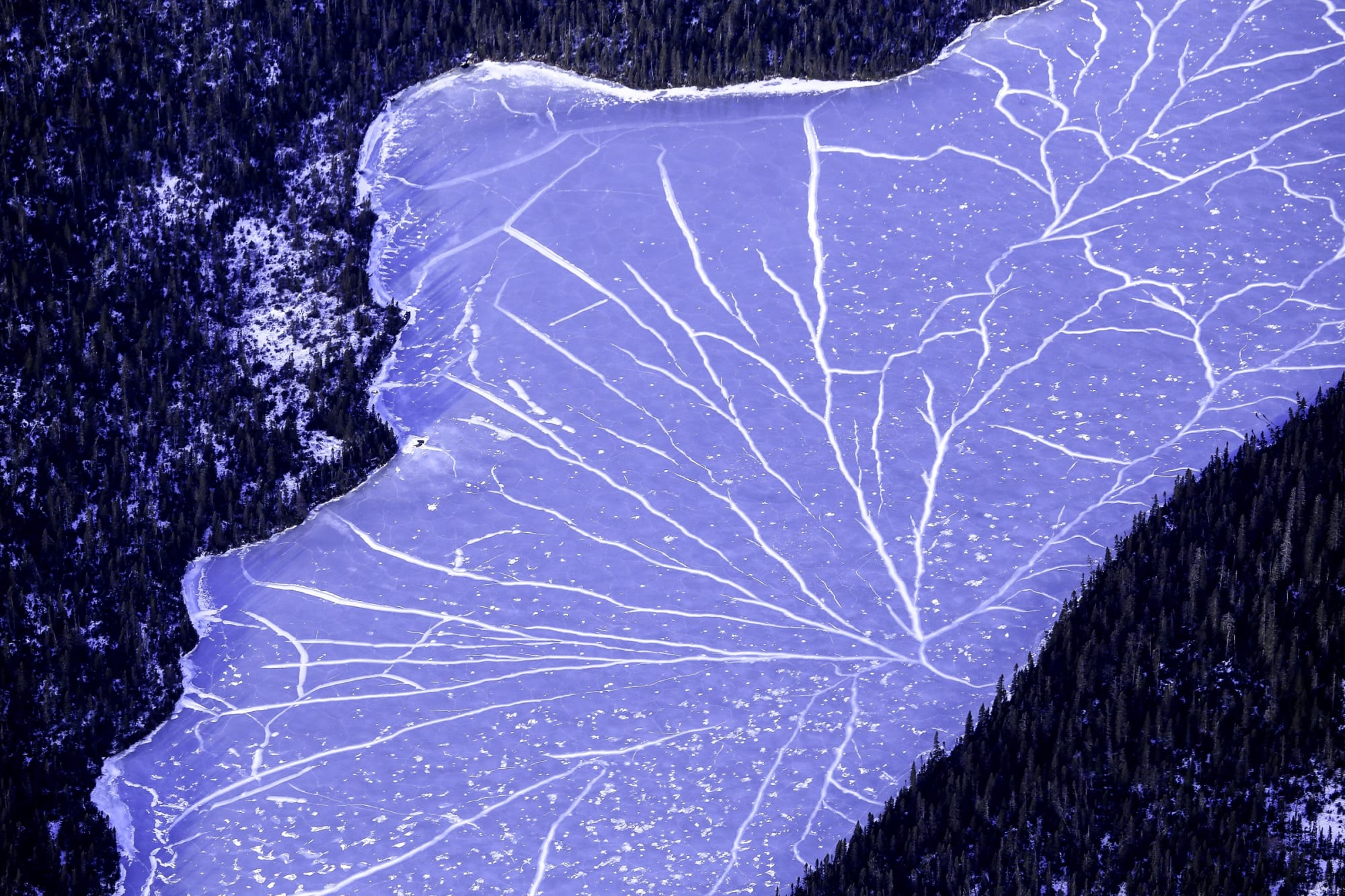 Veines de glace, La Romaines, QC, 2013 24 x 36 in., Ed. 10 36 x 54 in., Ed. 10