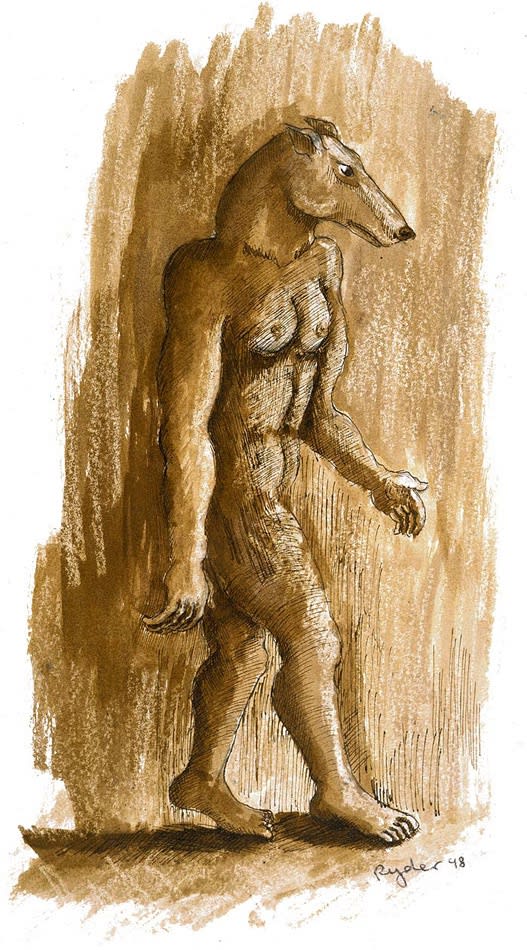 Dogman, 1998 13 1/2 x 7 1/2 in.