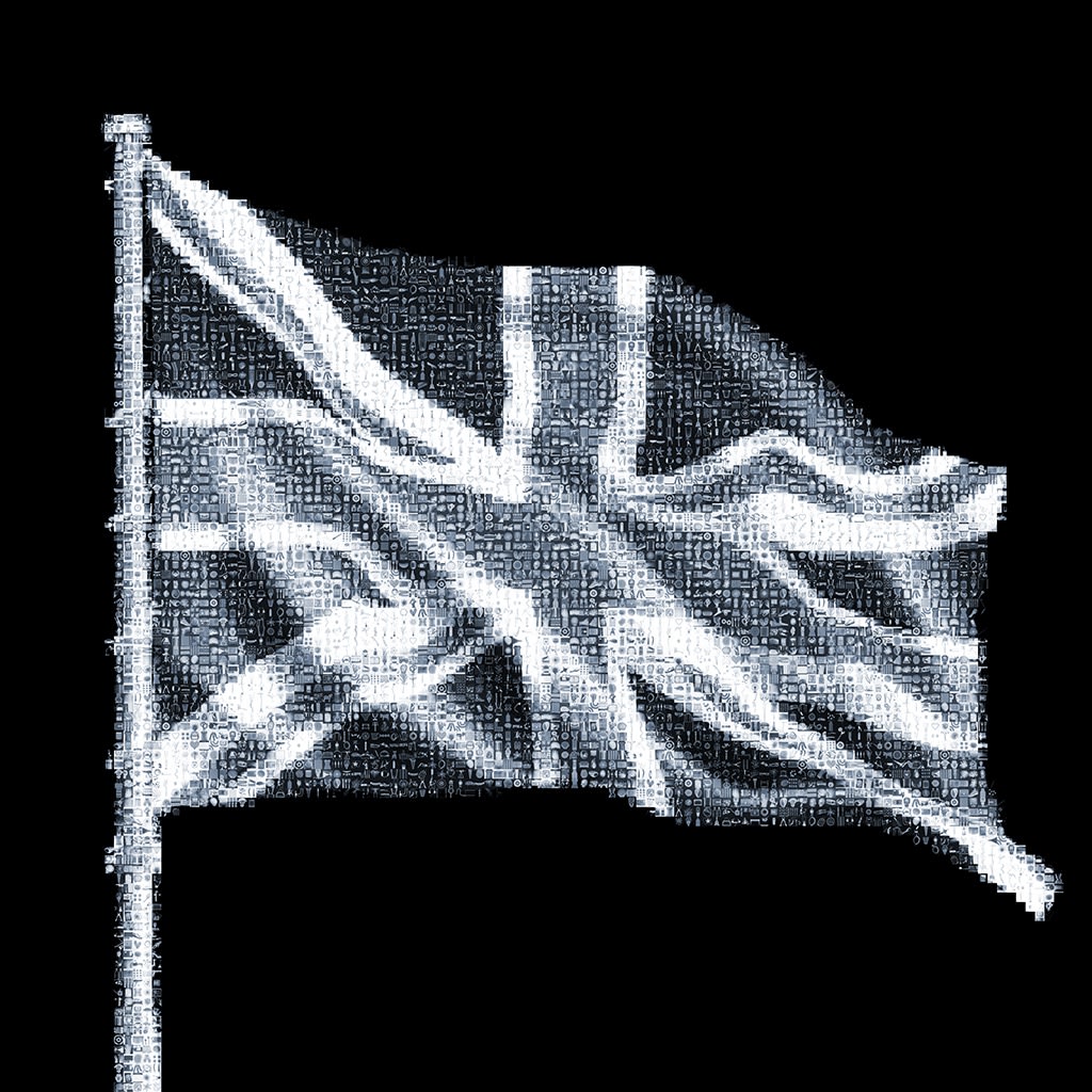 Union Jack MosaiX, 2022 23 x 23 in., Ed. 25 33 x 33 in., Ed. 15 47 x 47 in., Ed. 9