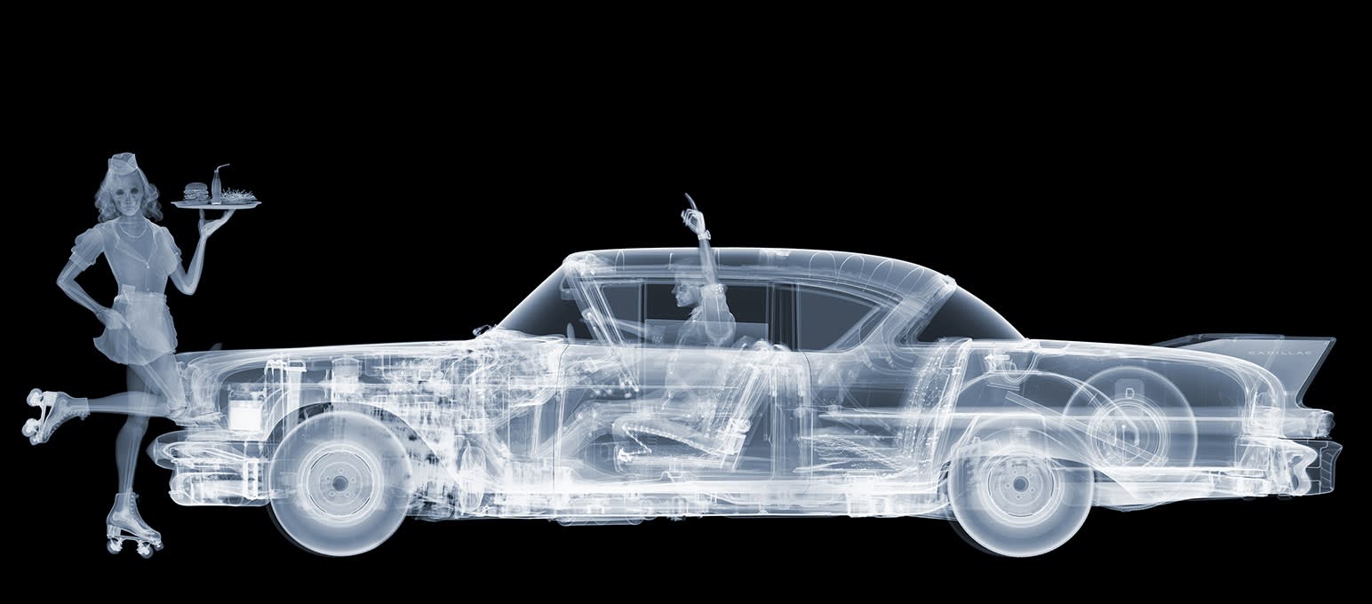 Cadillac Car Hop, 2024 24 x 55 in., Ed. 25 32 1/2 x 71 in., Ed. 15 42 1/2 x 94 in., Ed. 9