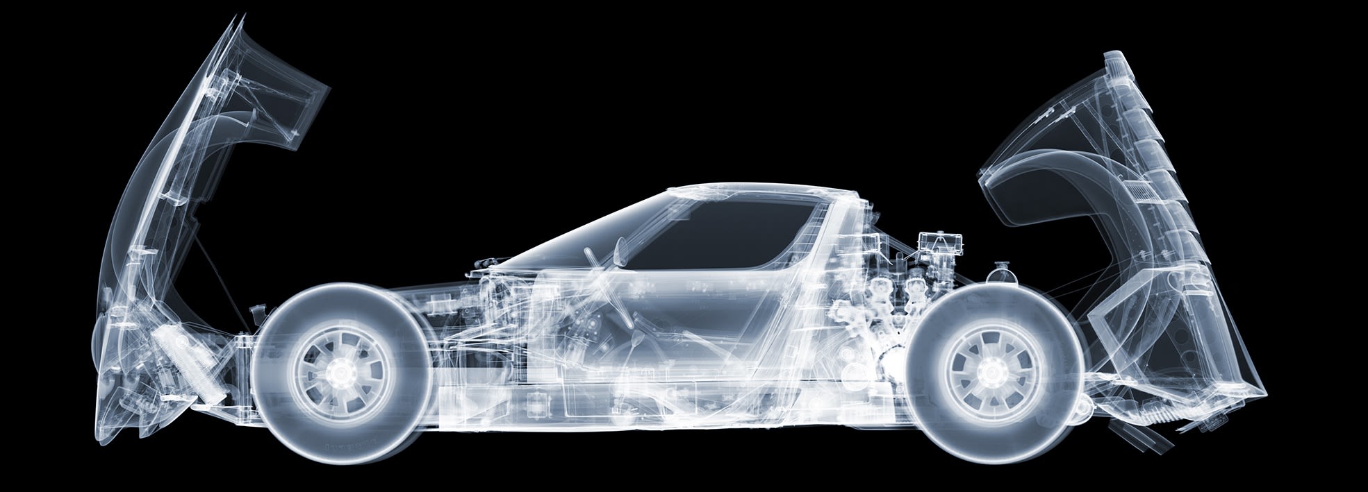 Lamborghini Miura (open), 2020 23 1/2 x 65 3/5 in., Ed. 25 27 1/2 x 76 1/2 in., Ed. 15 35 x 98 in., Ed. 9