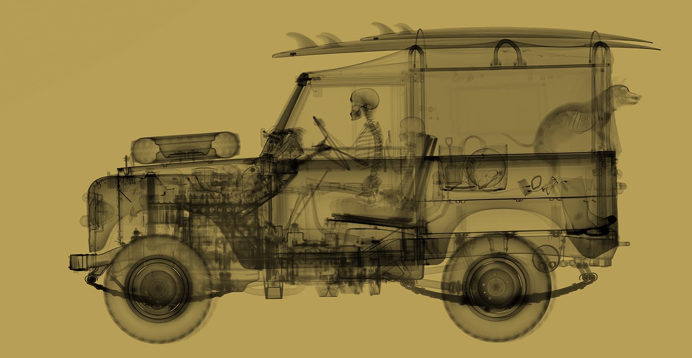 Land Rover Surfer Gold, 2022 24 x 47 in., Ed. 25 36 1/2 x 71 in., Ed. 15 47 x 90 1/2 in., Ed. 9