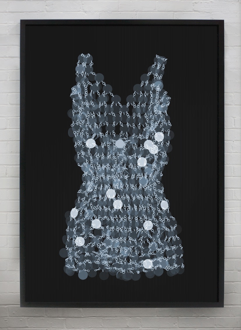 Paco Rabanne Sequin Dress, 2020 33 x 23 in., Ed. 15