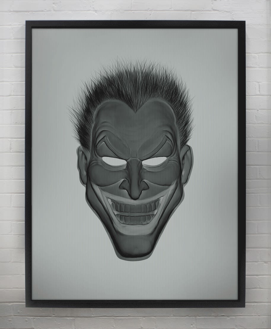 Joker - Black And White, 2022 35 x 26 1/2 in., Ed. 25 47 x 35 in., Ed 10