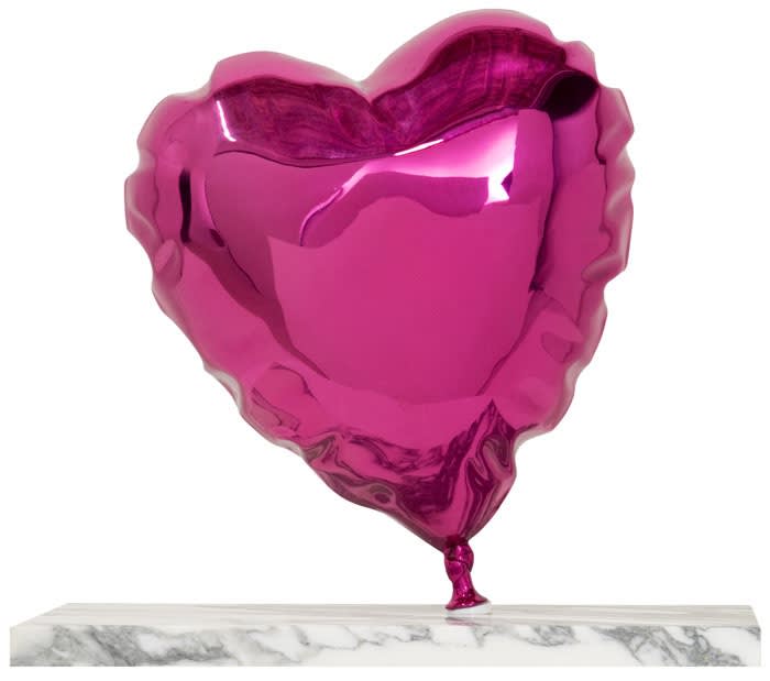 Balloon Heart - Chrome pink, 2020 11 x 13 x 8 in., Ed. 8 Standard