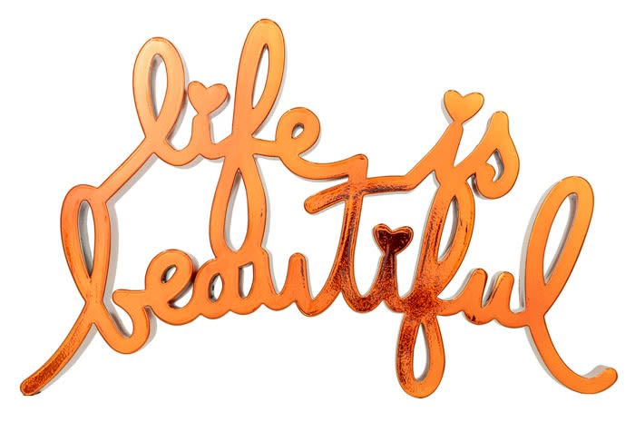 Life is Beautiful - Hard Candy Orange, 2020 11 x 17 1/2 x 4 in., Ed. 8