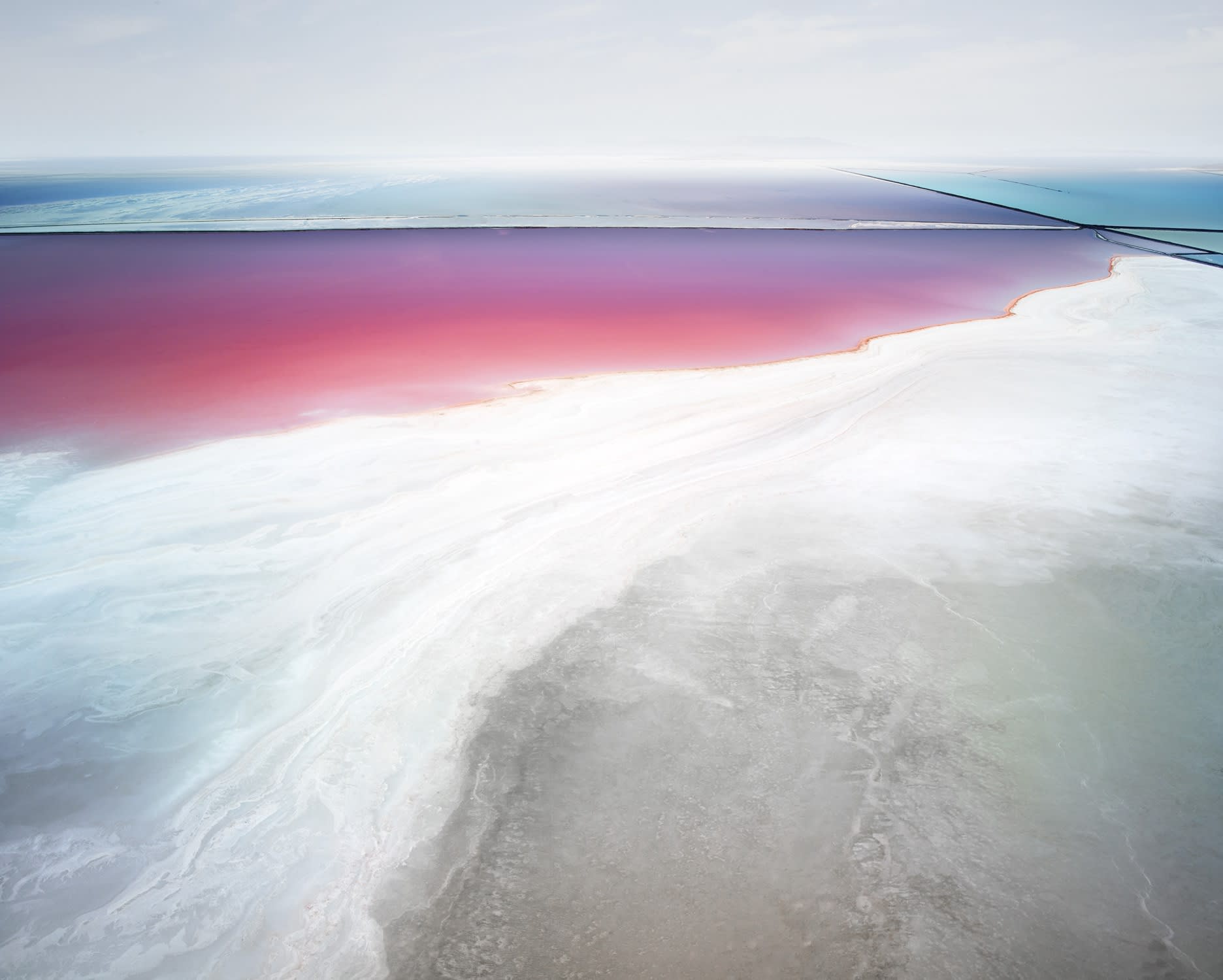 Saltern Study 19 Great Salt Lake, UT, 2015 21 x 26 in., Ed. 7 & 2AP 32 x 40 in., Ed. 7 & 2AP 44 x 55 in., Ed. 10 & 2AP 59 x 73 1/2 in., Ed. 5 & 2AP