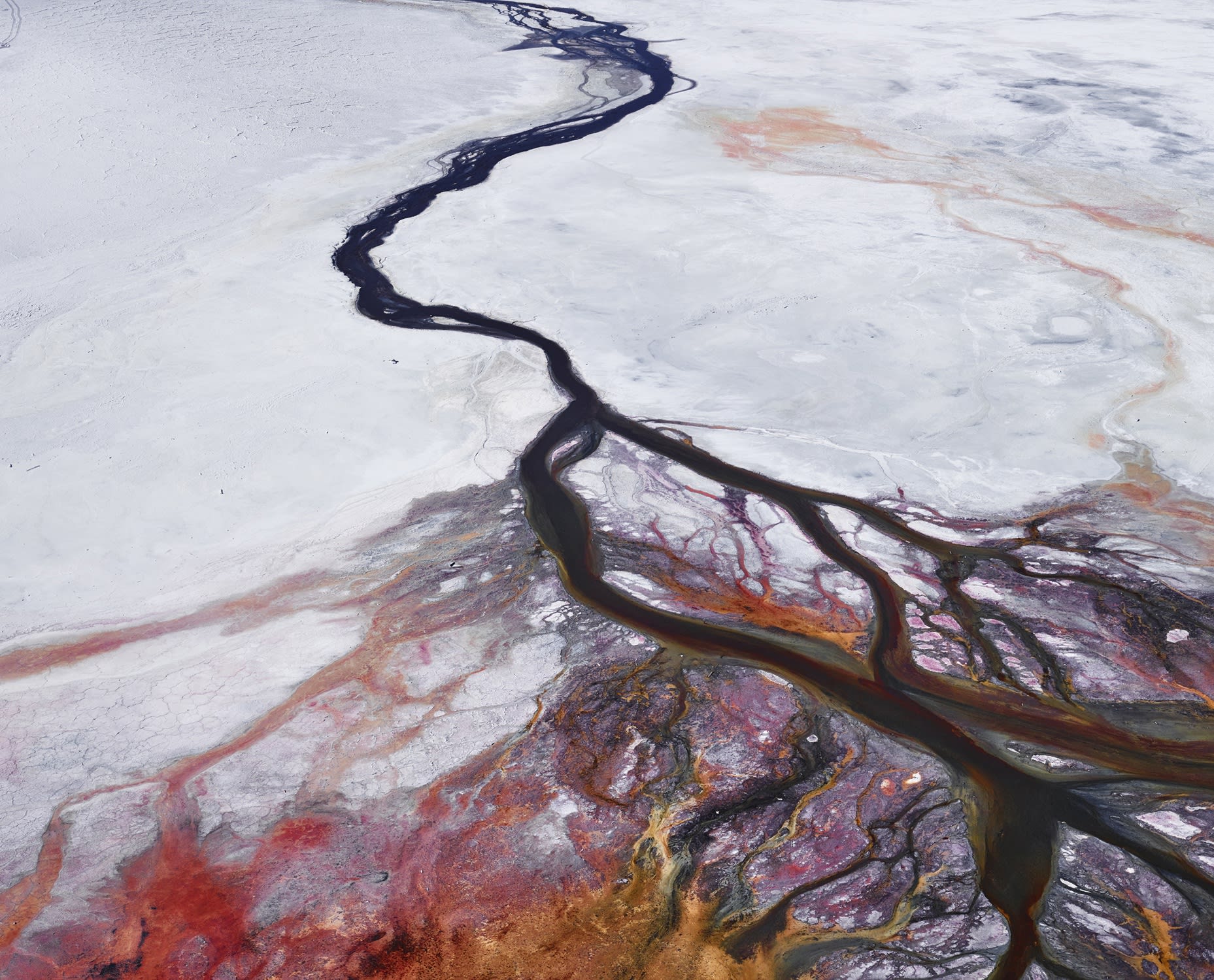 searles Lake I, Mojave Desert, California, USA, 2015 21 x 26 in., Ed. 7 & 2AP 32 x 40 in., Ed. 7 & 2AP 44 x 55 in., Ed. 10 & 2AP 59 x 73 1/2 in., Ed. 5 & 2AP