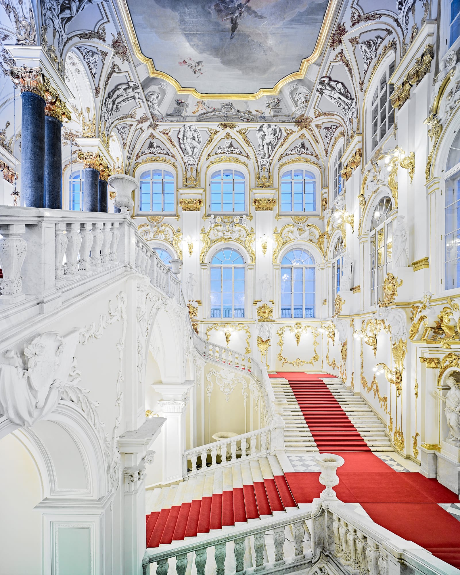Jordan Stairs 1, State Hermitage, St. Petersburg, Russia, 2015 26 x 21 in., Ed. 7 & 2AP 40 x 32 in., Ed. 7 & 2AP 55 x 44 in., Ed. 10 & 2AP 73 1/2 x 59 in., Ed. 5 & 2AP
