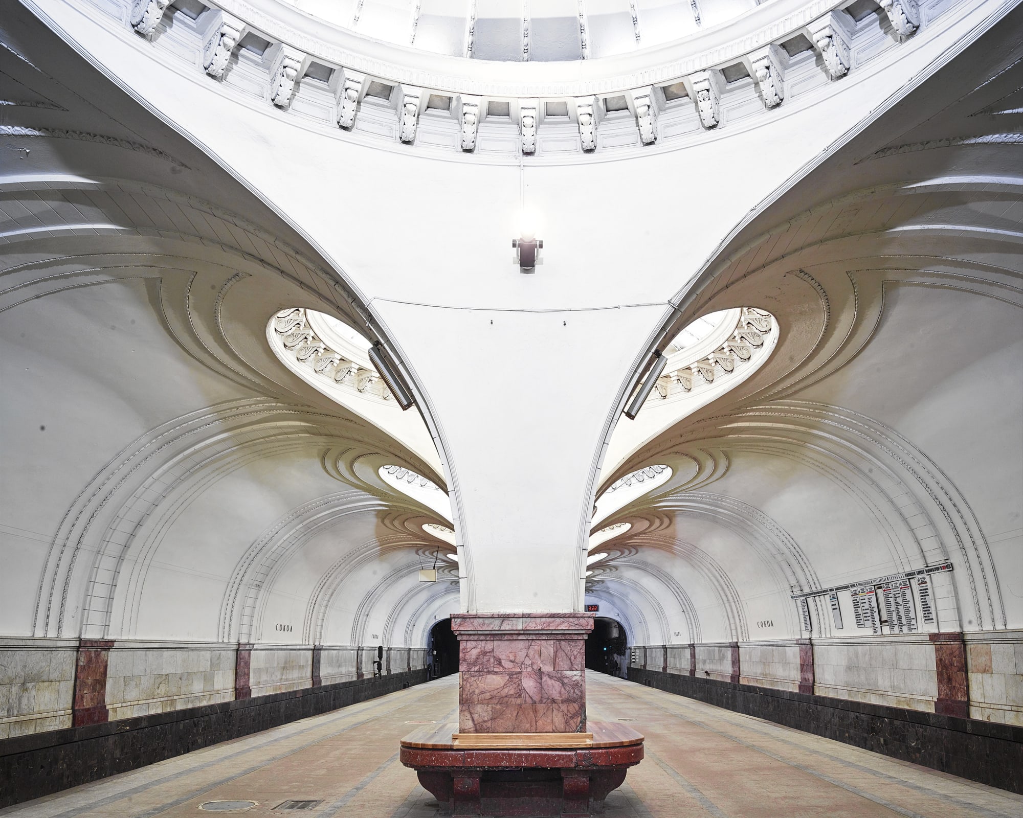 Sokol Metro Station, Moscow, Russia, 2015 21 x 26 in., Ed. 7 & 2AP 32 x 40 in., Ed. 7 & 2AP 44 x 55 in., Ed. 10 & 2AP 59 x 73 1/2 in., Ed. 5 & 2AP