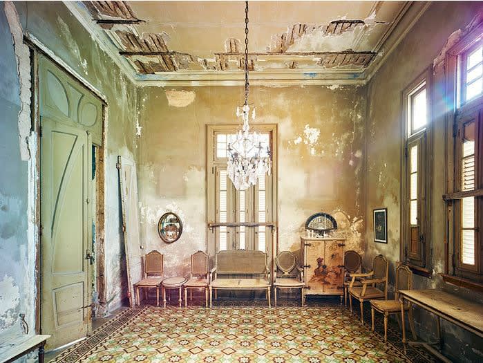 OCHRE ROOM, Havana, Cuba, 2014 21 x 26 in., Ed. 7 & 2AP 32 x 40 in., Ed. 7 & 2AP 44 x 55 in., Ed. 10 & 2AP 59 x 73 1/2 in., Ed. 5 & 2AP