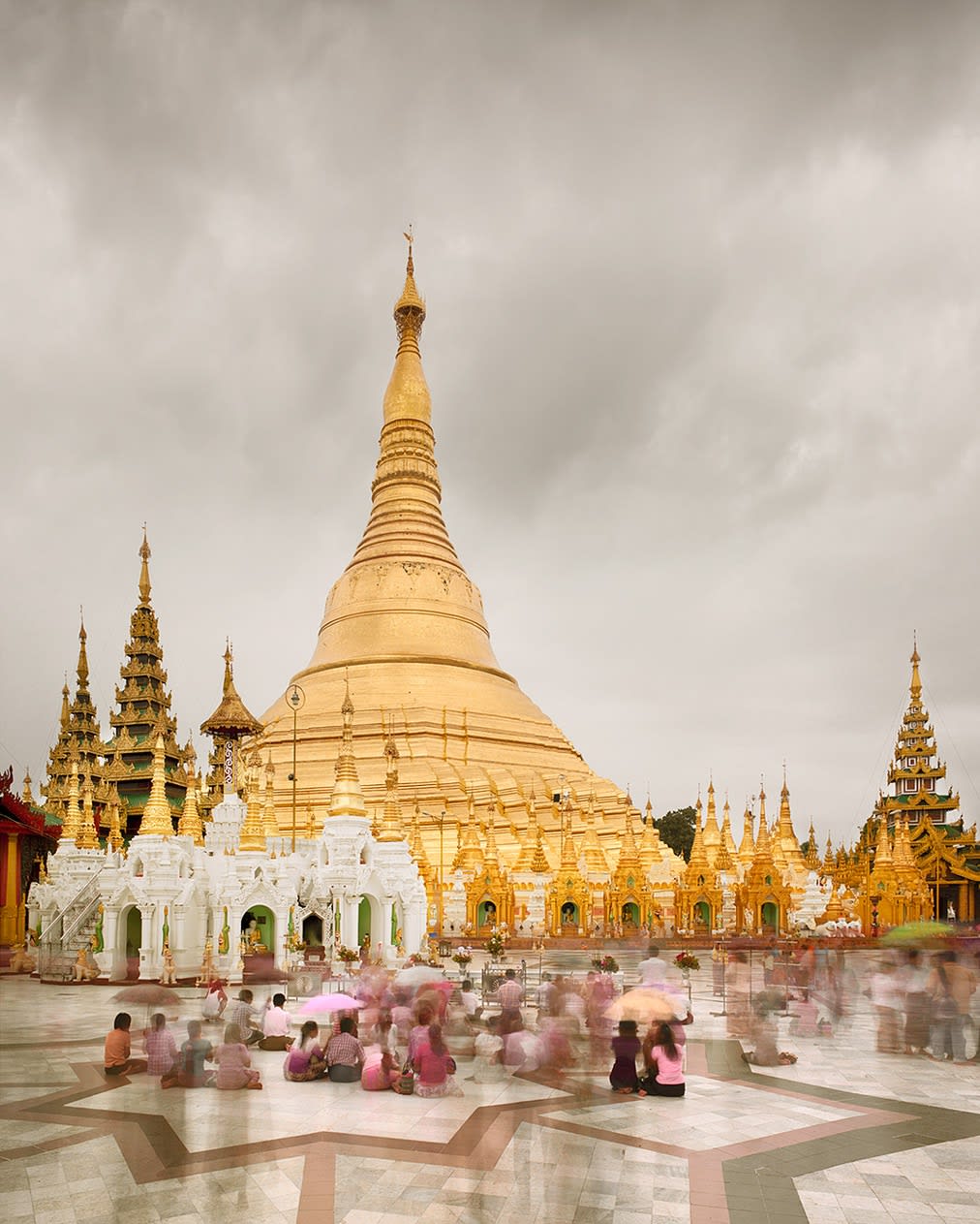 Shwedagon Pagoda, Yangon, Burma, 2011 16 x 13 in., Ed. 4 & 2AP 24 x 21 in., Ed. 4 & 2AP 40 x 32 in., Ed. 7 & 2AP 55 x 44 in., Ed. 10 & 2AP