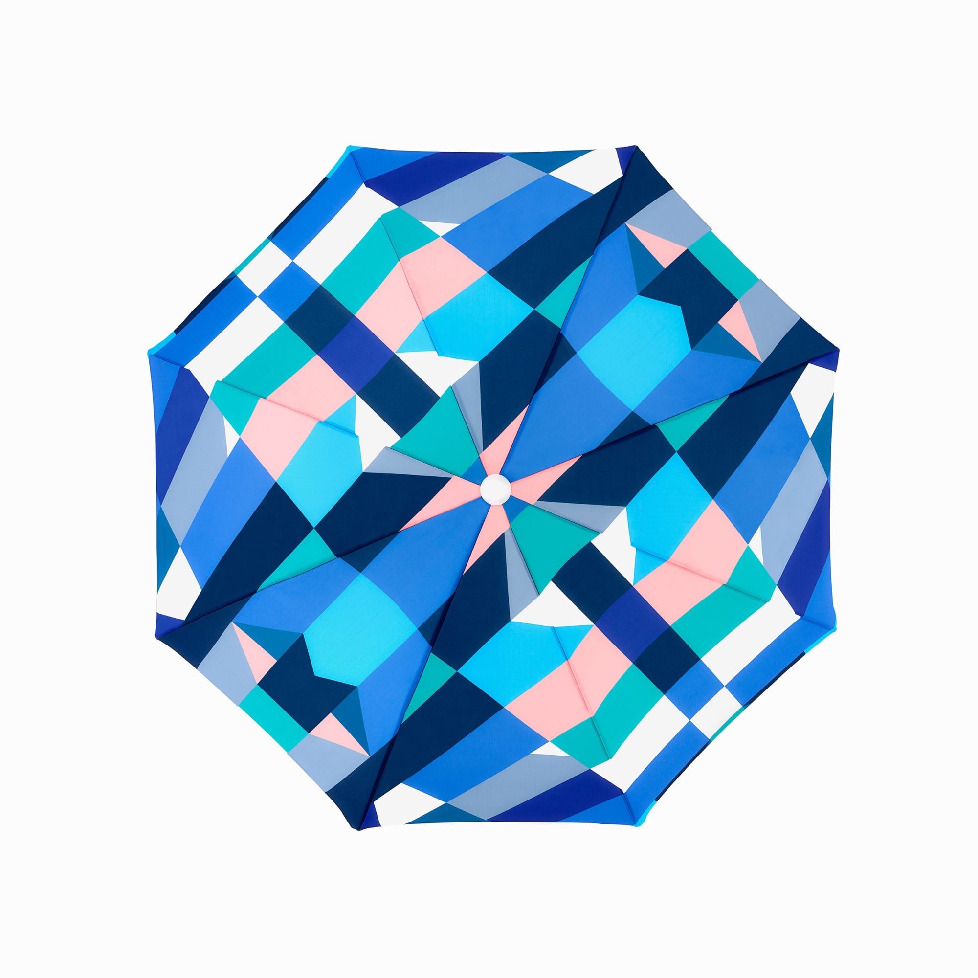 blue block beach umbrella, 2019 20 x 20 in., Ed. 7 36 x 36 in., Ed. 7 43 x 43 in., Ed. 7 58 x 58 in., Ed. 7