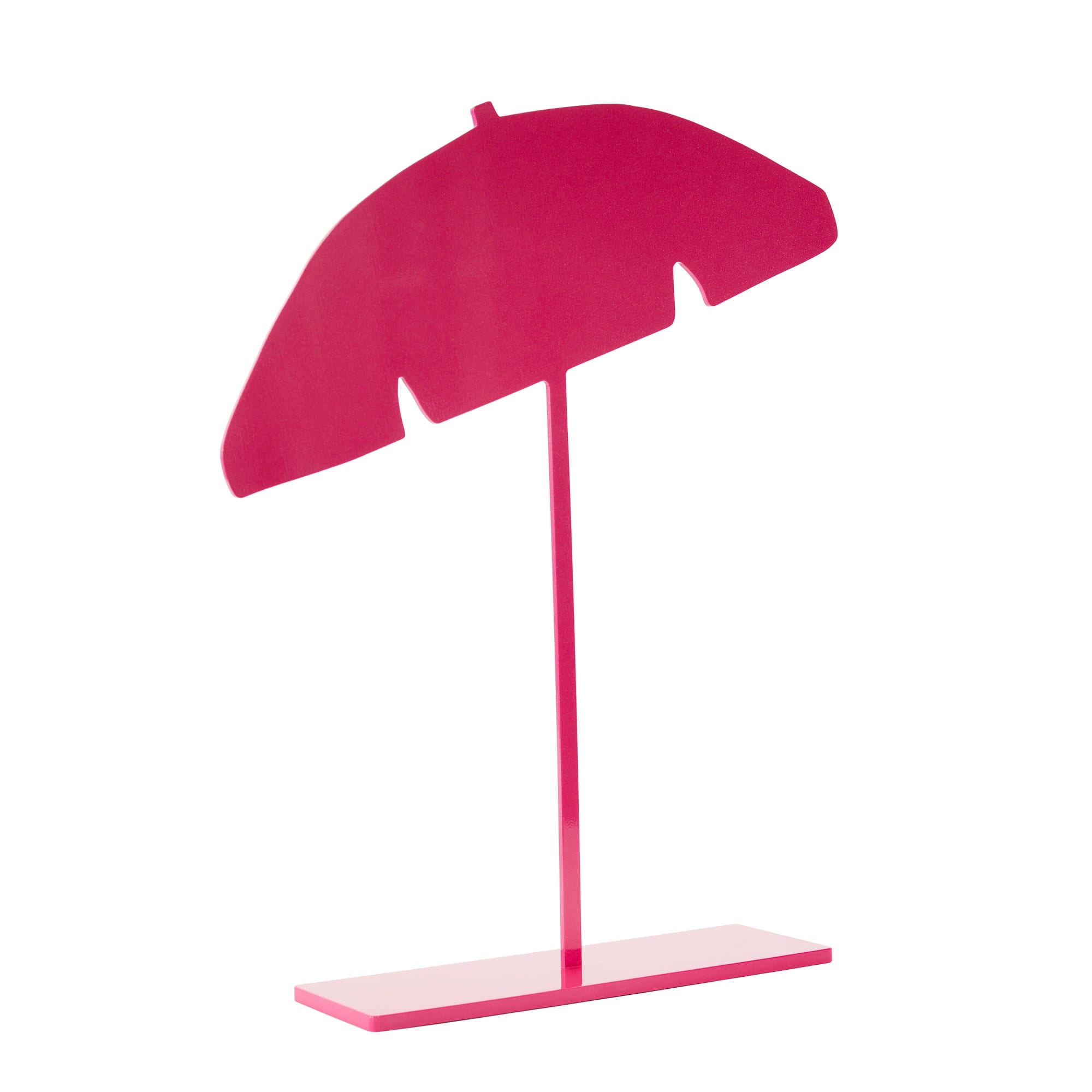 beach umbrella (fuchsia), 2019 20 3/8 x 29 3/8 x 5 1/4 in., Ed 15 54 x 65 x 12 in., Ed 10