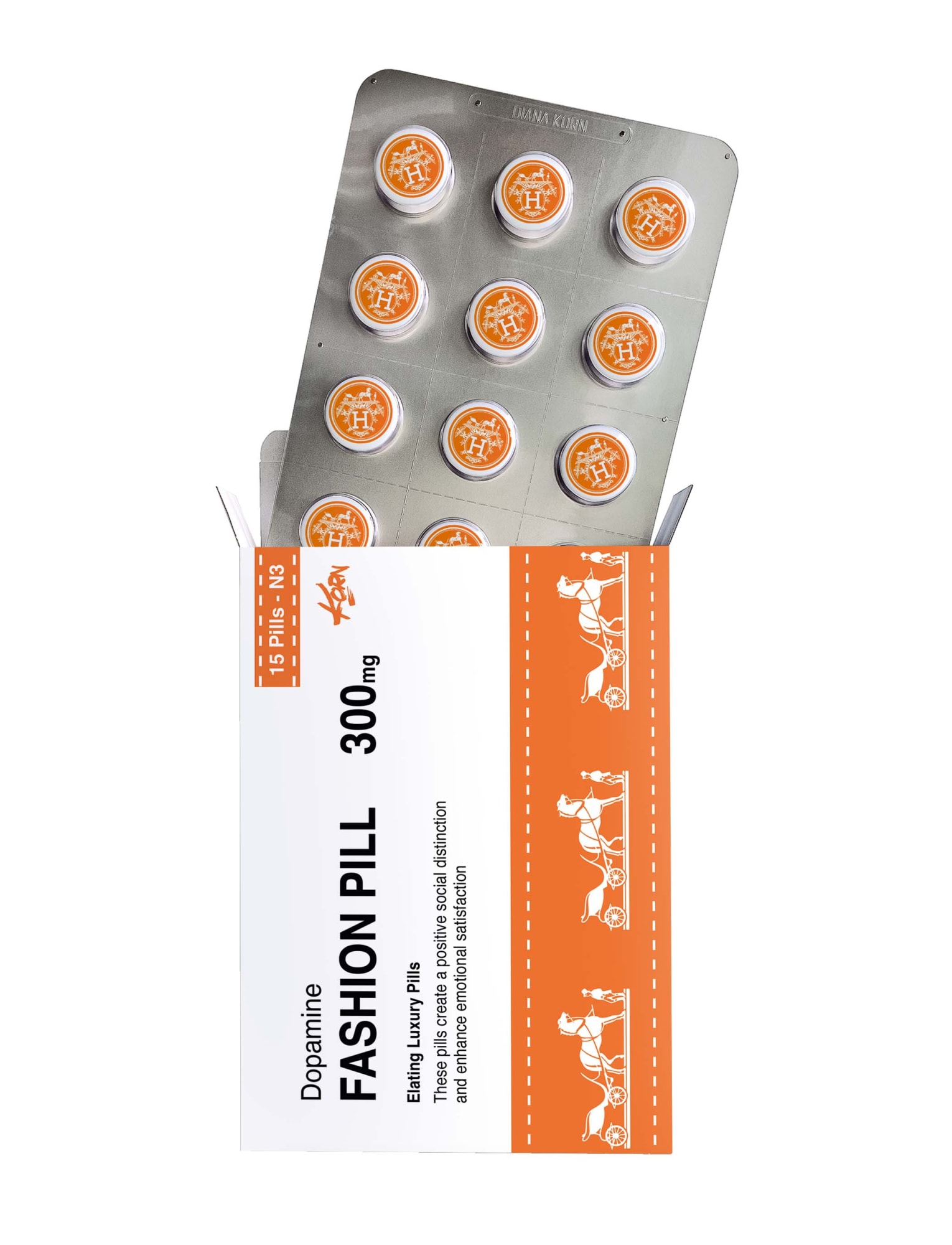 LUXURY Pill - HERMES 1, 2024 39 3/8 x 15 3/4 x 4 in., Ed. 8 51 1/5 x 20 1/8 x 5 1/8 in., Ed. 8 63 x 24 1/4 x 5 7/8 in., Ed. 8