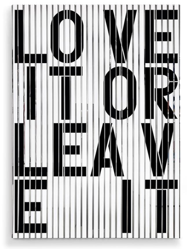 Love it or leave it 55 1/8 x 39 3/8 x 1 3/4 in., Ed. 8