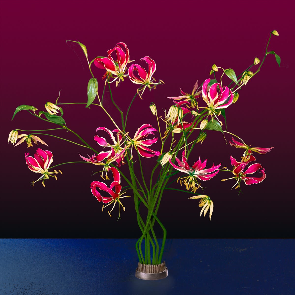 glorioso lily, 2025 30 x 30 in., Ed. 10 & 2 AP 42 x 42 in., Ed. 10 & 2 AP 52 x 52 in., Ed. 10 & 2 AP 58 x 58 in., Ed. 10 & 2 AP