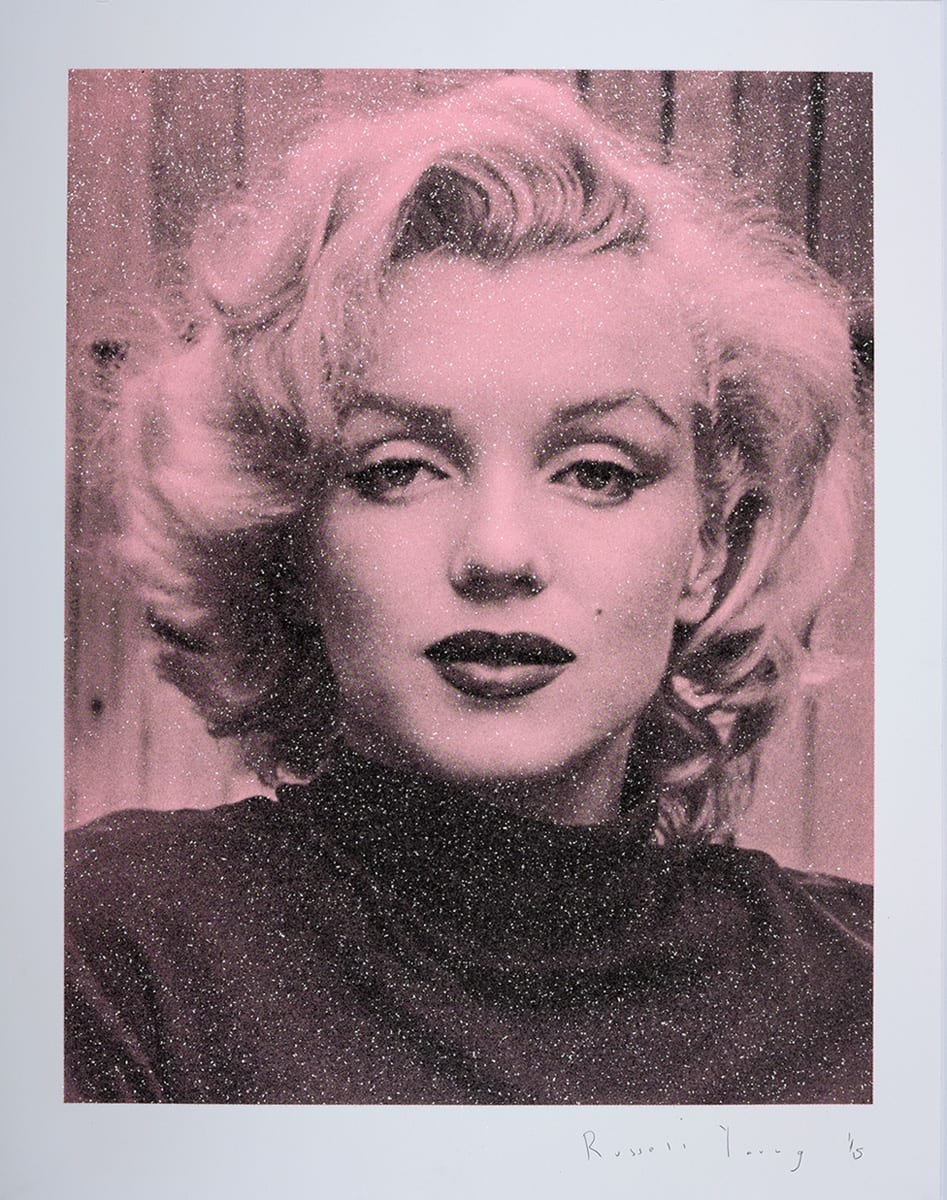 Marilyn Hollywood (Pink and black), 2019 42 x 33 in., Ed. 15