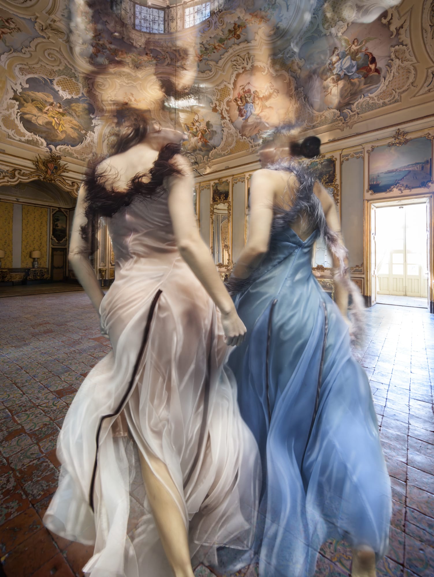 Untitled 011, Chandeliers, 2023 40 x 30 in., Ed. 7 & 2AP 54 x 40 1/2 in., Ed. 5 & 2AP 66 x 49 1/2 in., Ed. 5 & 2AP 77 x 58 in., Ed. 3 & 2AP