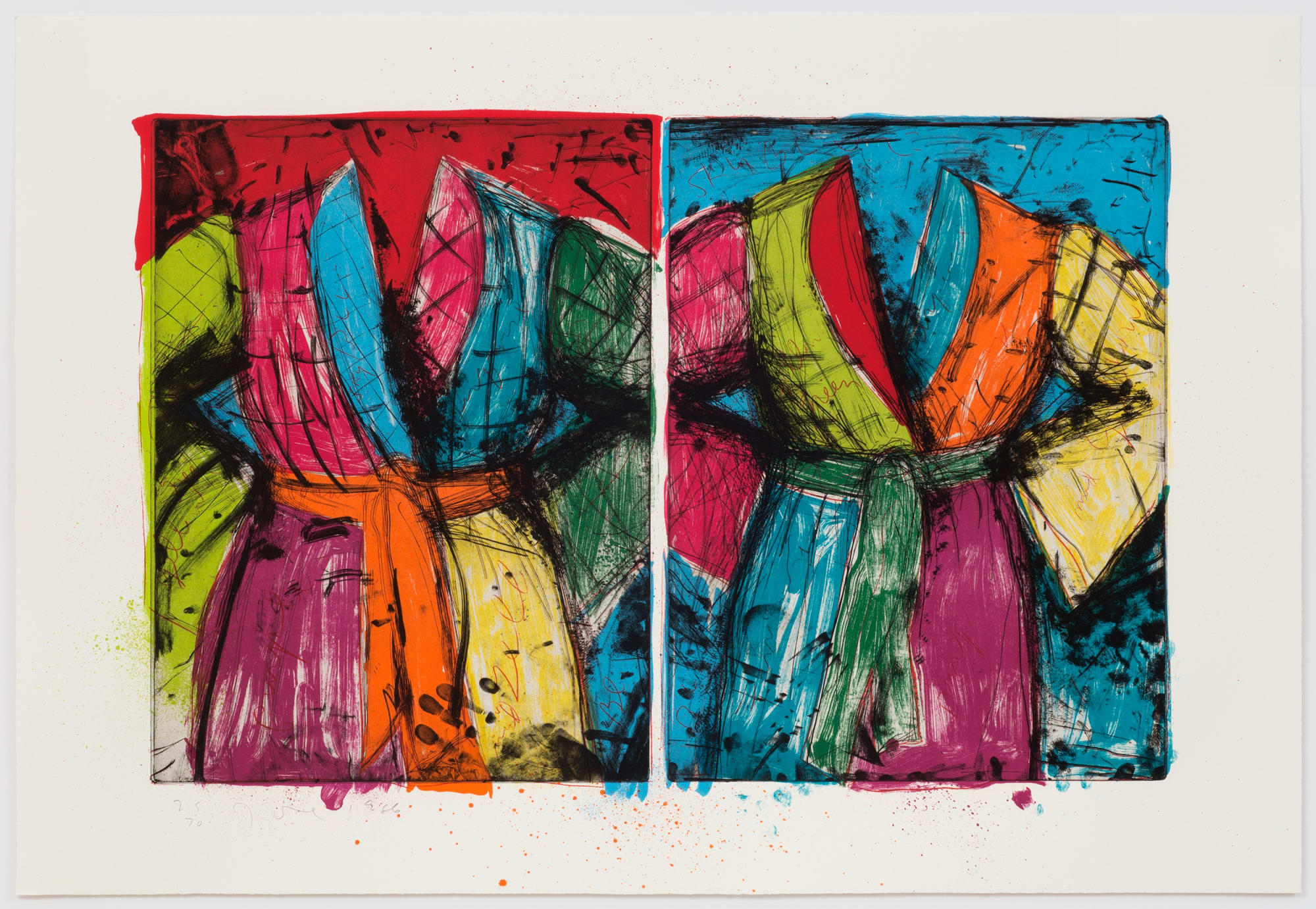 Two Florida Bathrobes, 1986 24 x 36 in., Ed. 70