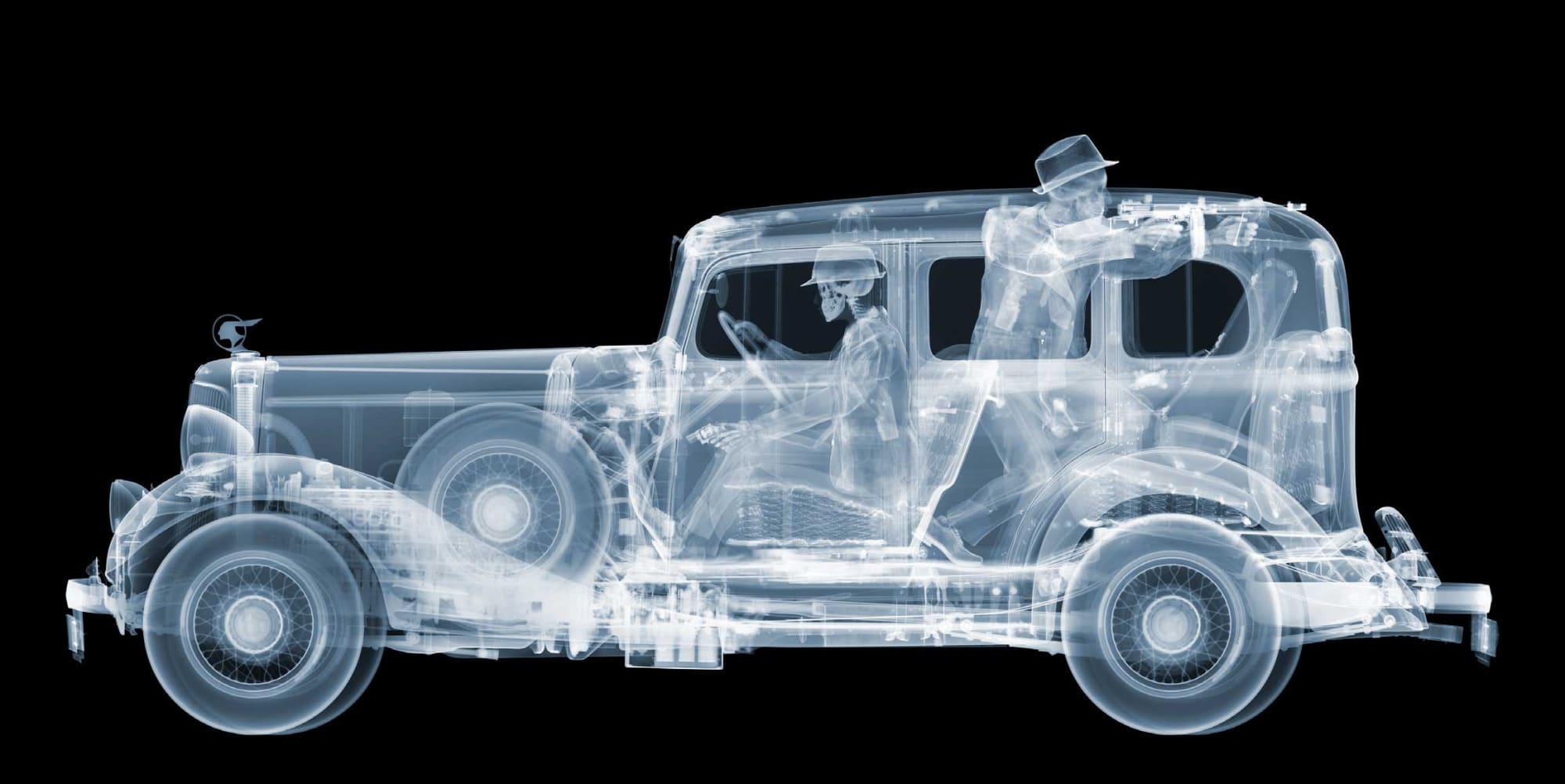 1930’s Pontiac with Gangsters, 2016 21 x 42 1/2 in., Ed. 25 36 1/2 x 65 1/2 in., Ed. 15 42 1/2 x 85 in., Ed. 9