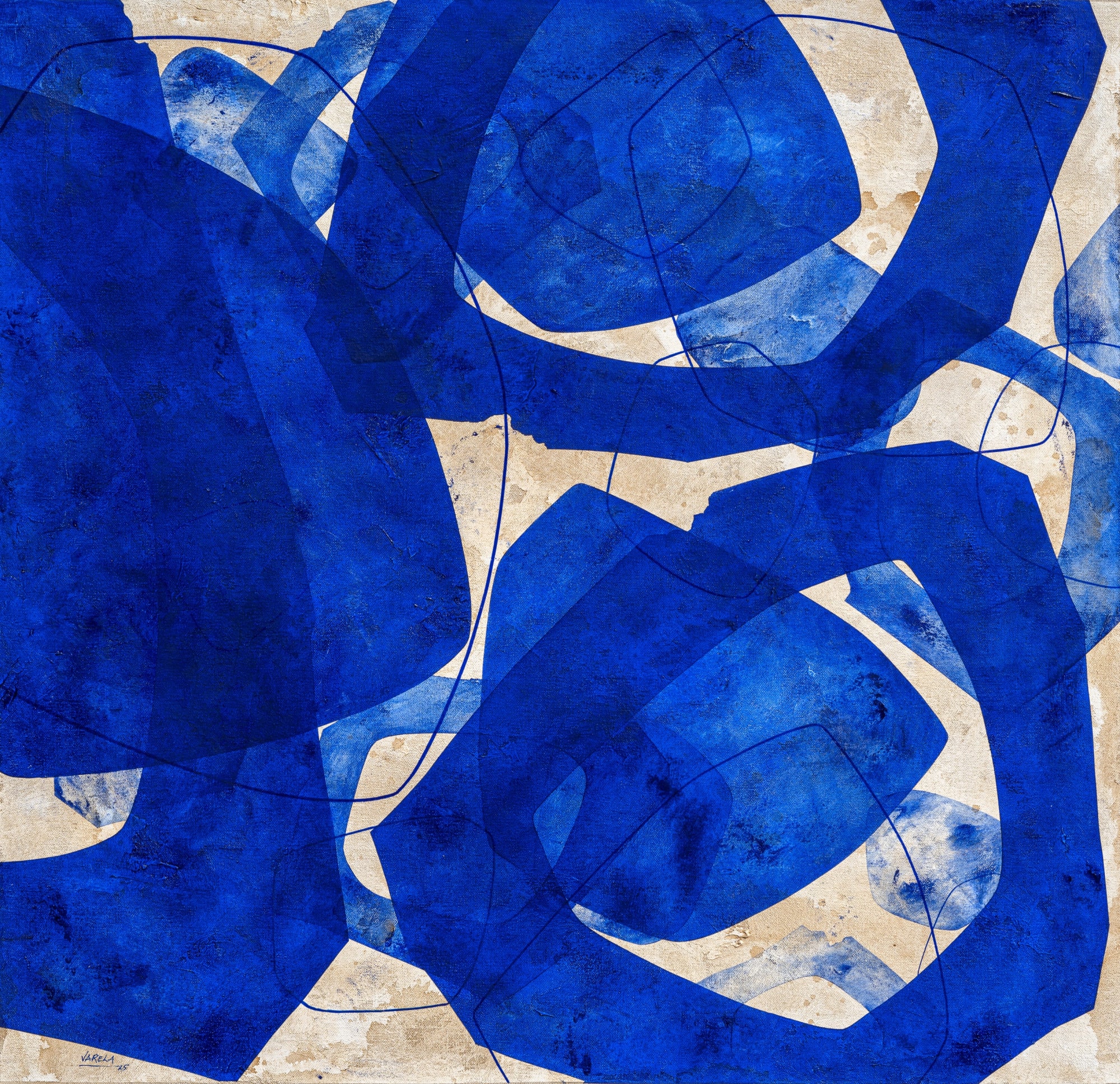 Fernando Varela, From the series "Form & Void", 2025, Oil on canvas, 26 5/8 x 27 1/2 in (67.5 x 70 cm)