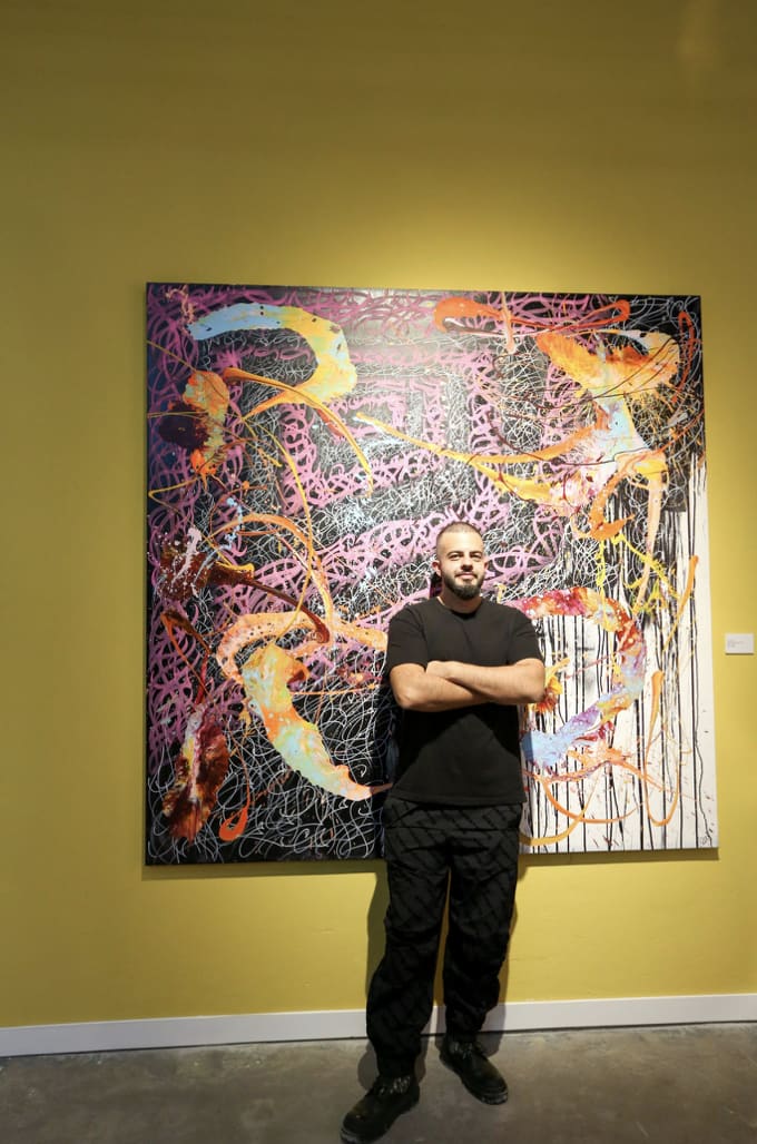 Foad Hamzeh, Letters in Motion Exhibiton FH. Visual Studios, Dubai © FH. Visual, Courtesy of the artist.