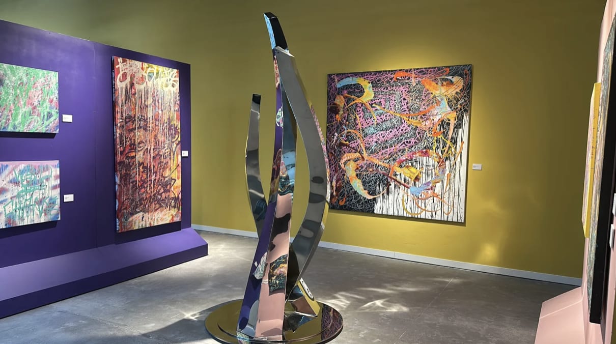 Foad Hamzeh, Letters in Motion Exhibiton FH. Visual Studios, Dubai © FH. Visual, Courtesy of the artist.