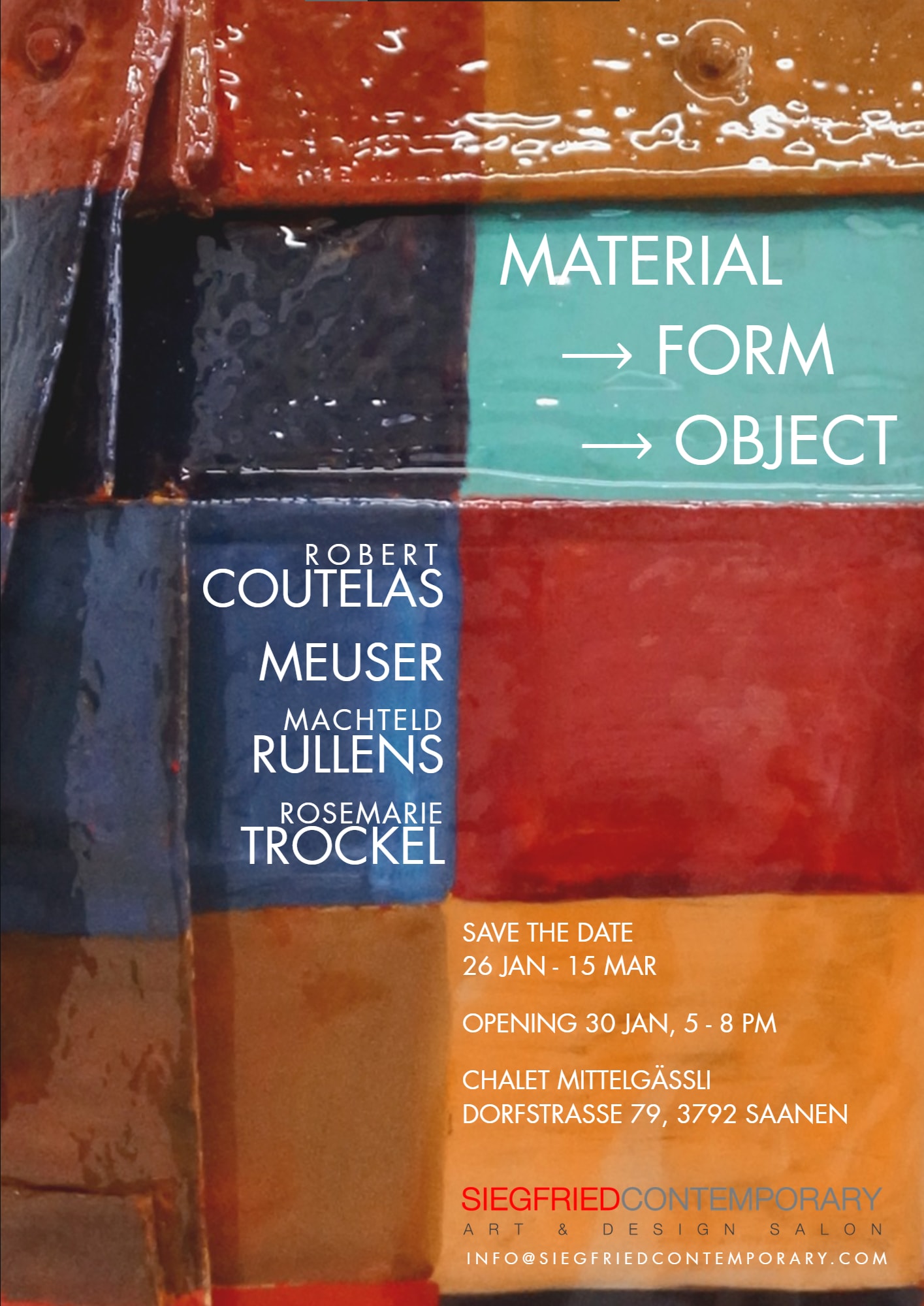 MATERIAL ⟶ FORM ⟶ OBJECT