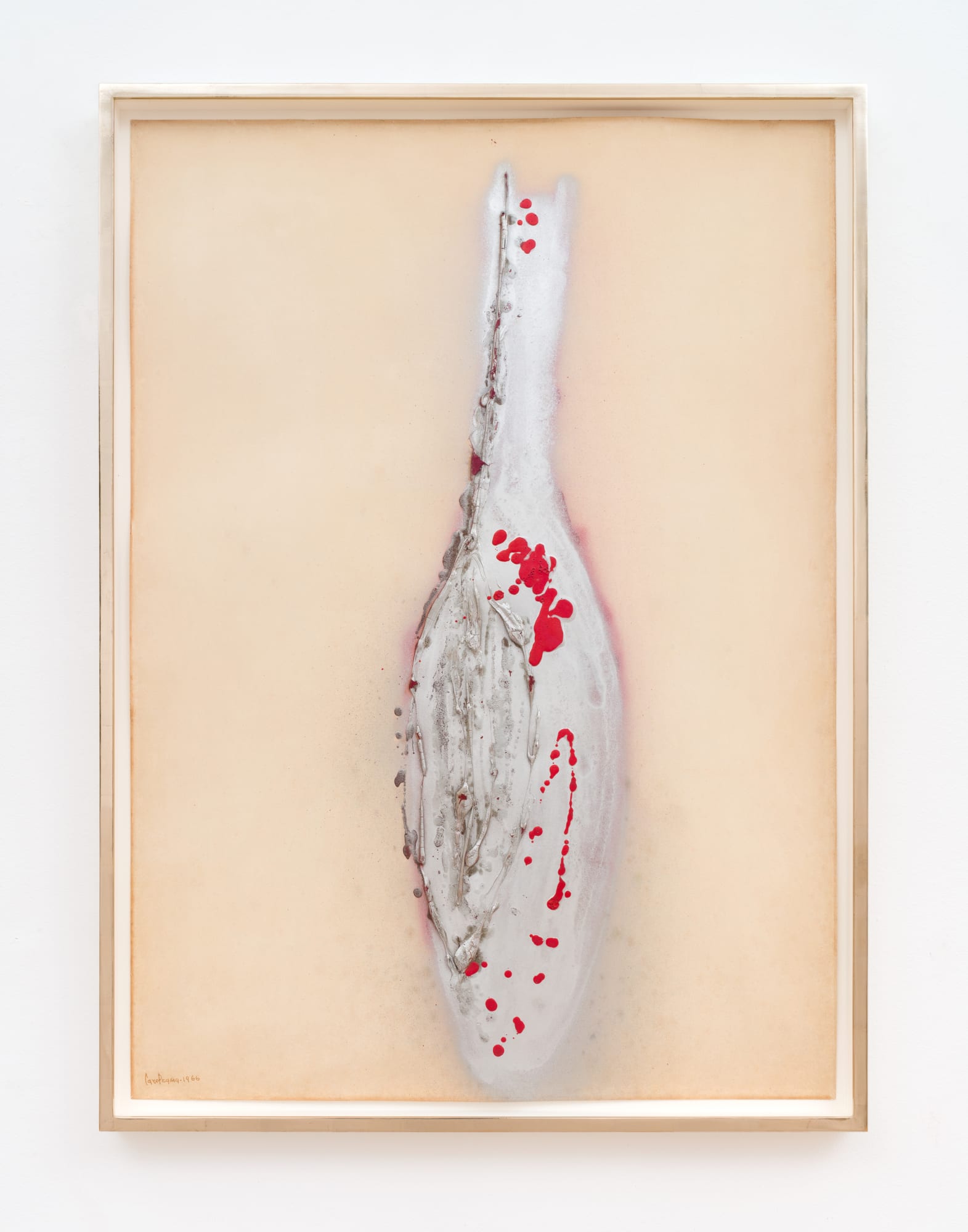 Carol Rama Untitled, 1966 Nebulised paint, pigment and enamel on cardboard 104 x 75 cm / 108.5 x 79.5 x 4.7 cm (framed)