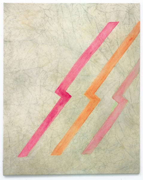 Sergej Jensen The old rights, 2024 Textile paint on cotton 145 x 115 x 2.5 cm