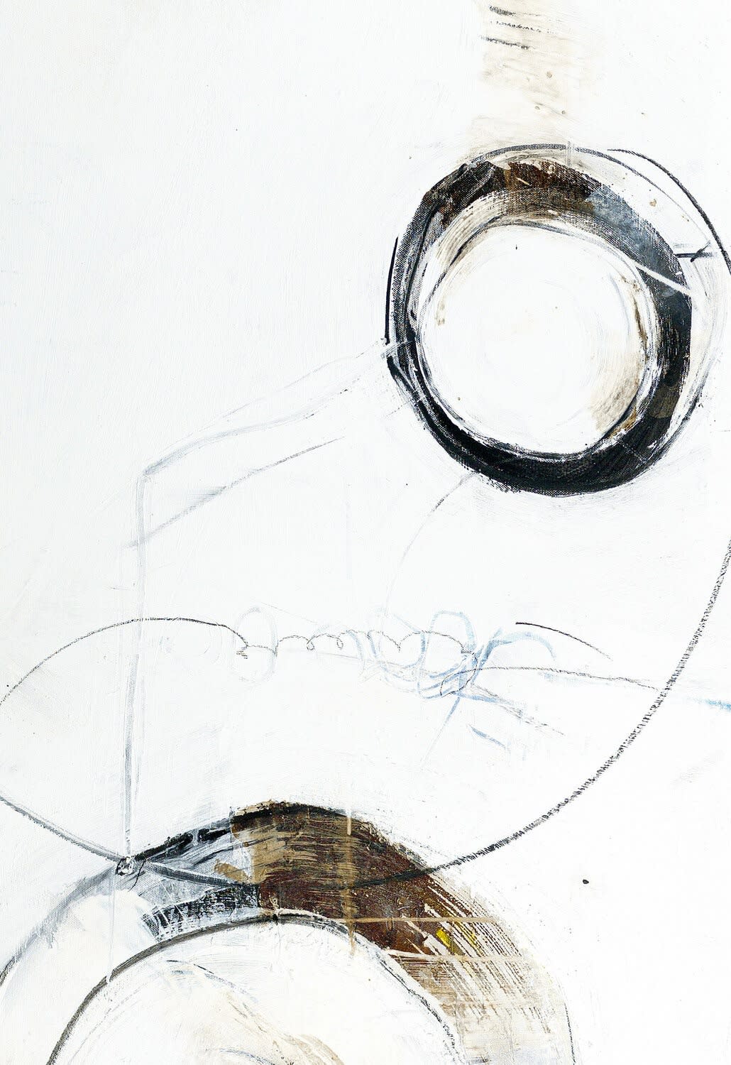 An acrylic and oil on canvas painting by Isabelle Fournet