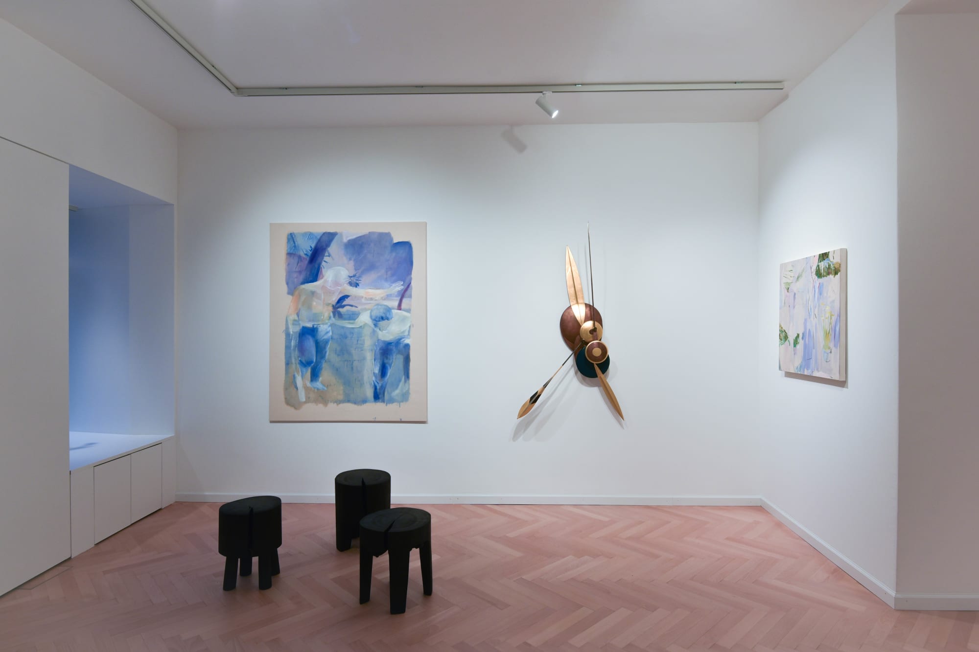 Installation view, René Odermatt, Pascal Sterchi, Jörg Wiele, Keiko Kimoto