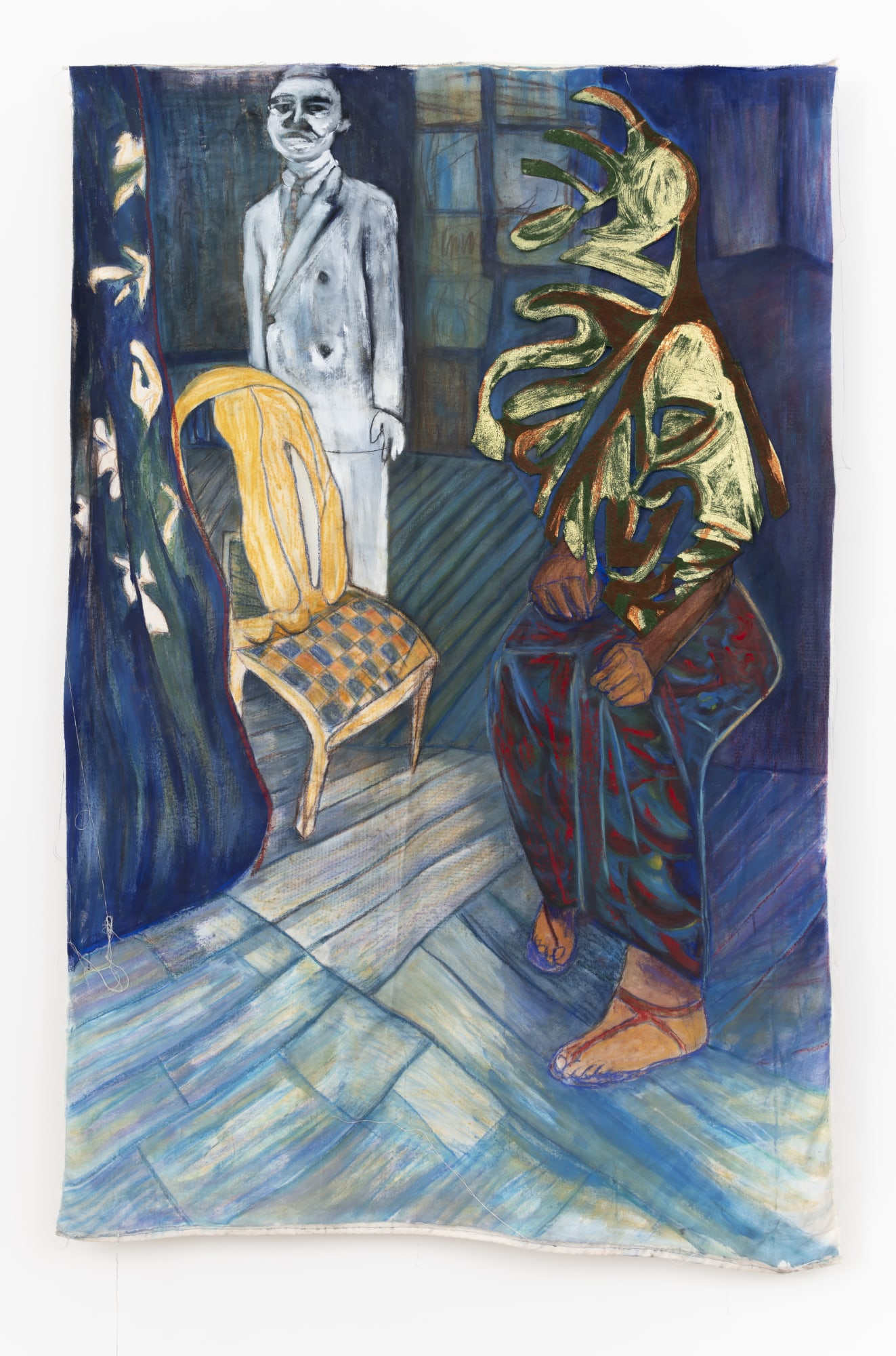 Kayo mpoyi, Min gammelfarmor tecknar ett självporträtt (alla mine mödrar har slukats av vattnet), 2024