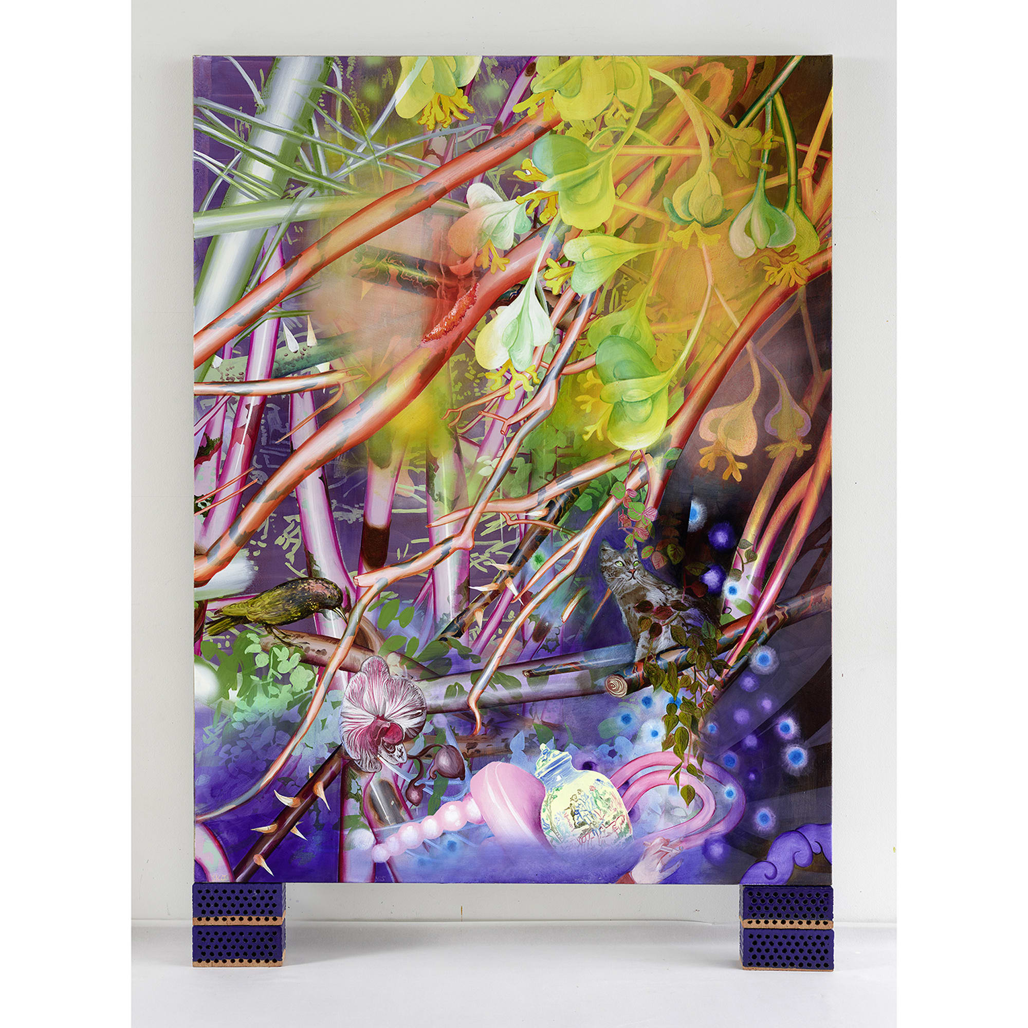 Goldregen, 2025 Acrylic on canvas 220 x 170 cm