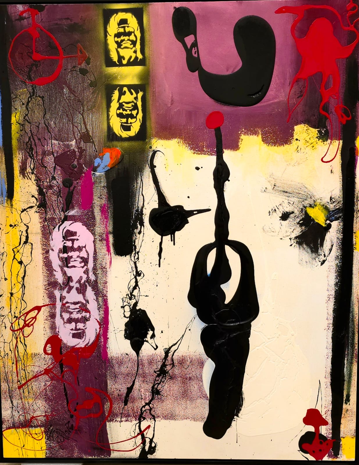 SOLD Dance Macabre #9 Oil on canvas 60 x 48 in