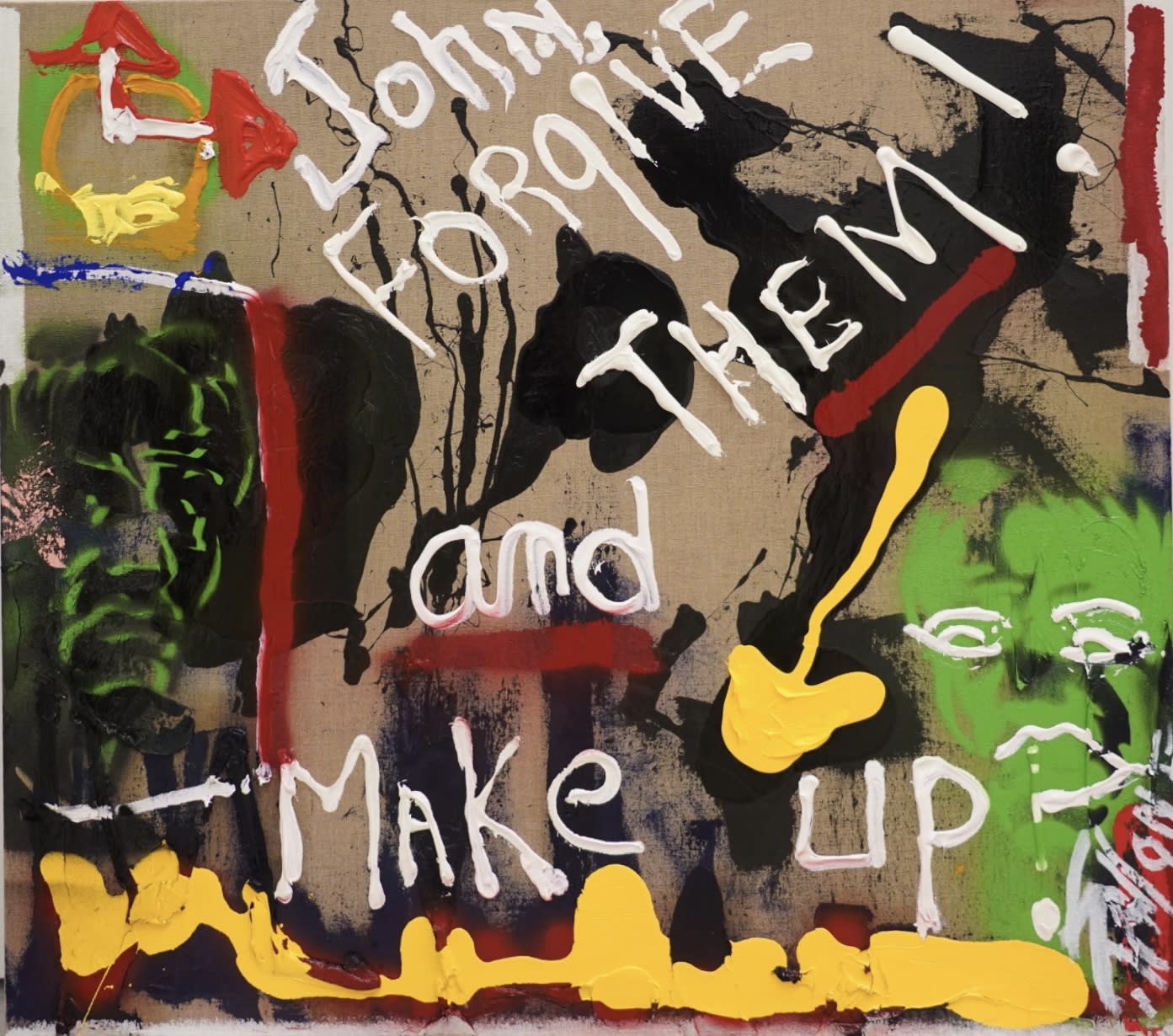 SOLD John, Forgive them! 2017 Oil on canvas 36 x 40 in