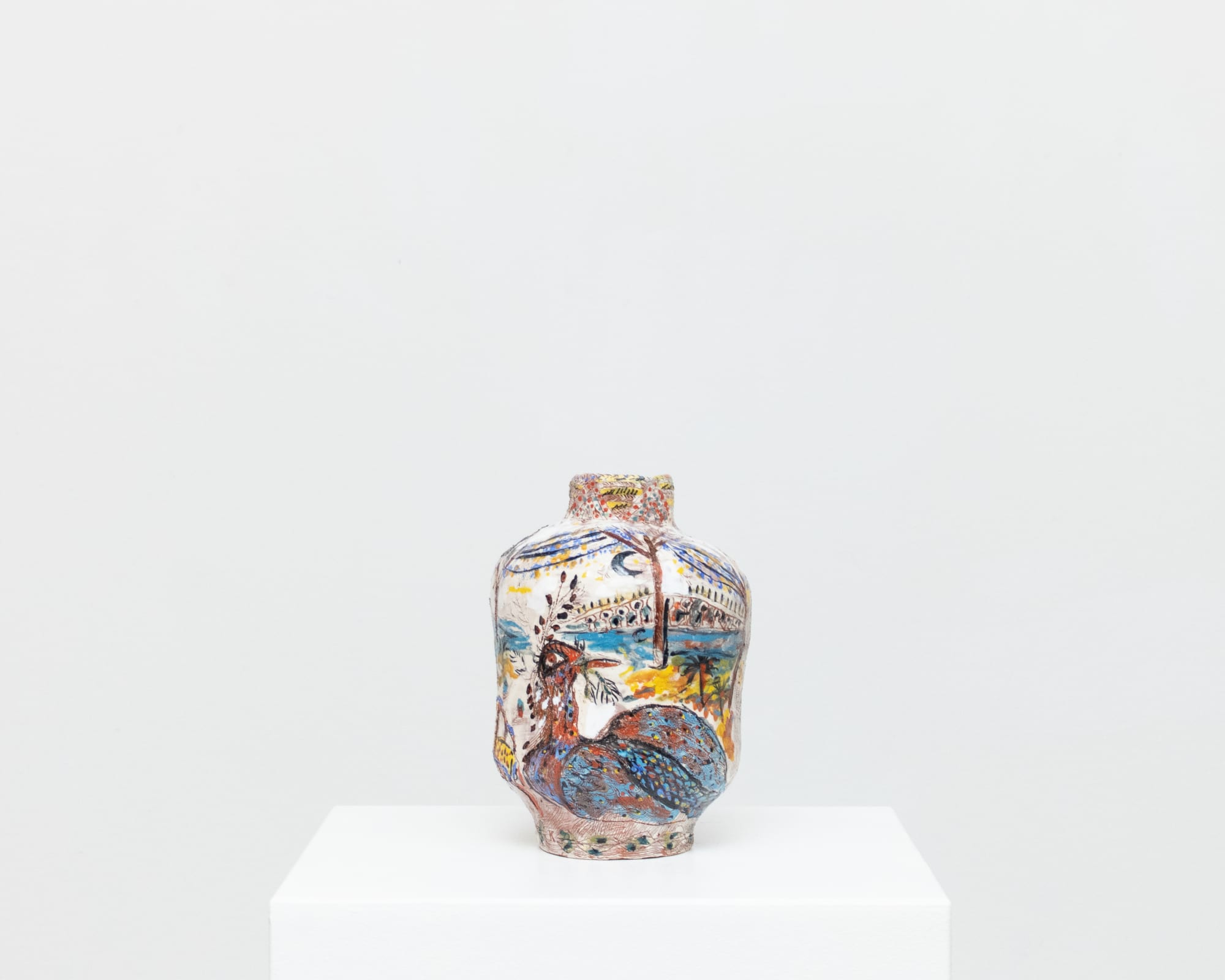 Karim Boumjimar 2025 By The Shore Mouths Vessels Portals Alice Folker Gallery, glazed earthenware