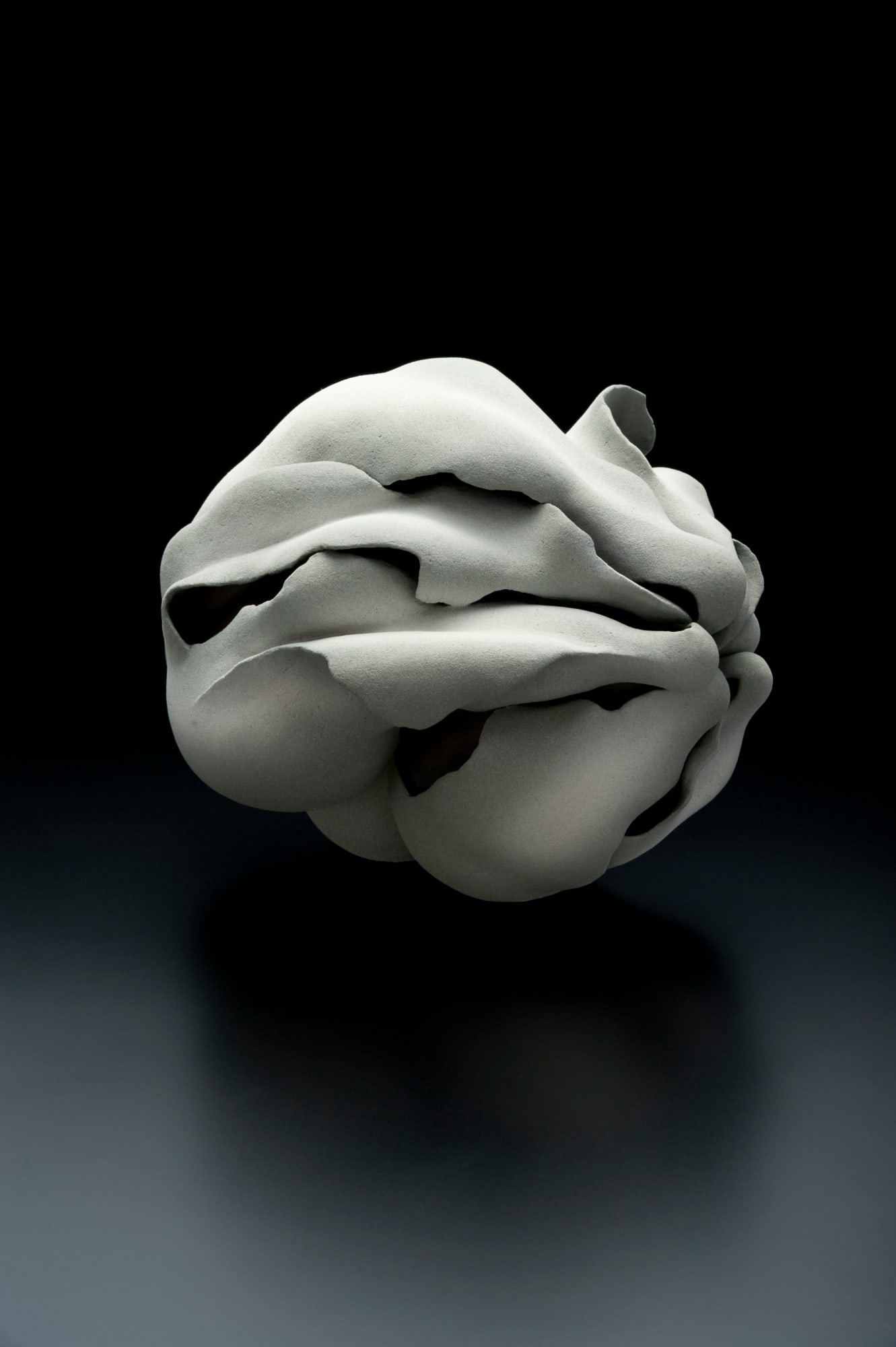 Fujino Sachiko (b. 1950) Rensetsu &rsquo;15-9: Interconnection &rsquo;15-9 2015 Stoneware with matte glaze 11 1/4 x 14 x 11 1/4 in. Inv# 9613