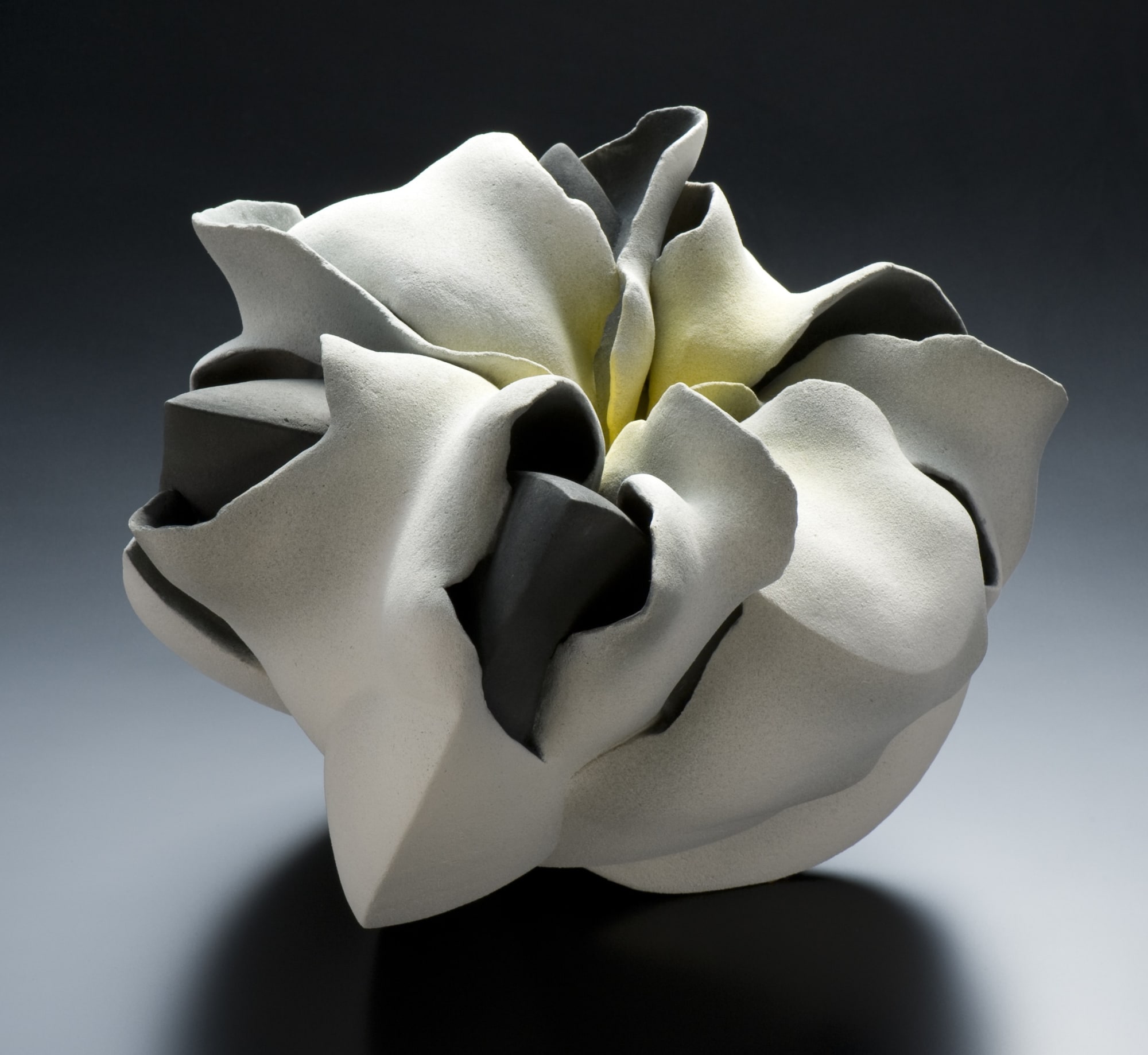 Fujino Sachiko (b. 1950) Rensetsu &rsquo;15-10: Interconnection &rsquo;15-10 2015 Stoneware with matte glaze 11 x 14 x 13 in. Inv# 9614