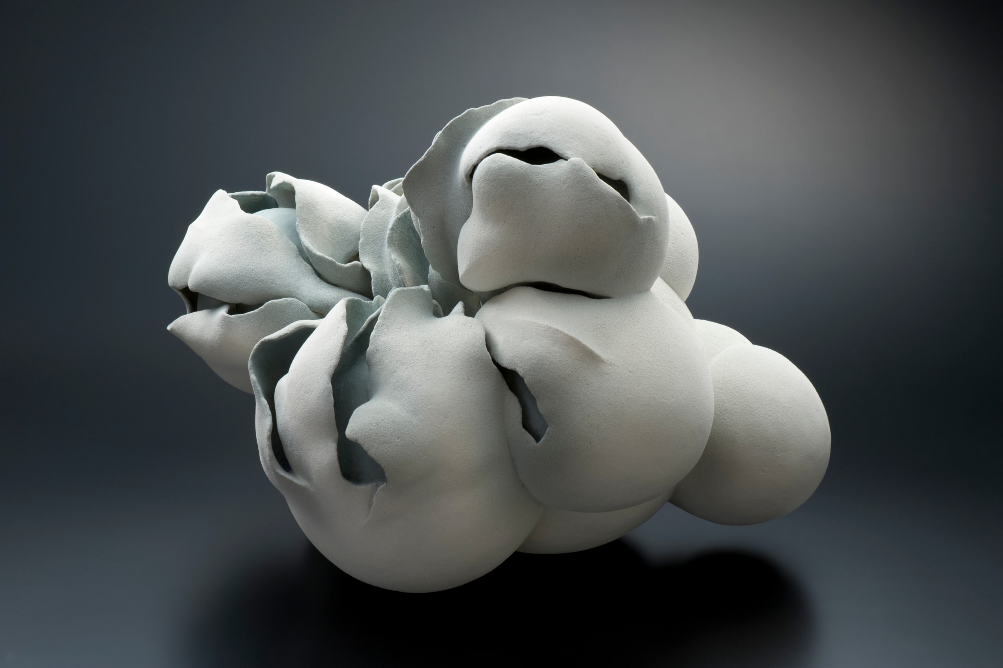 Fujino Sachiko (b. 1950) Rensetsu &rsquo;15-11: Interconnection &rsquo;15-11 2015 Stoneware with matte glaze 16 7/8 x 22 1/2 x 18 1/2 in. Inv# 9615