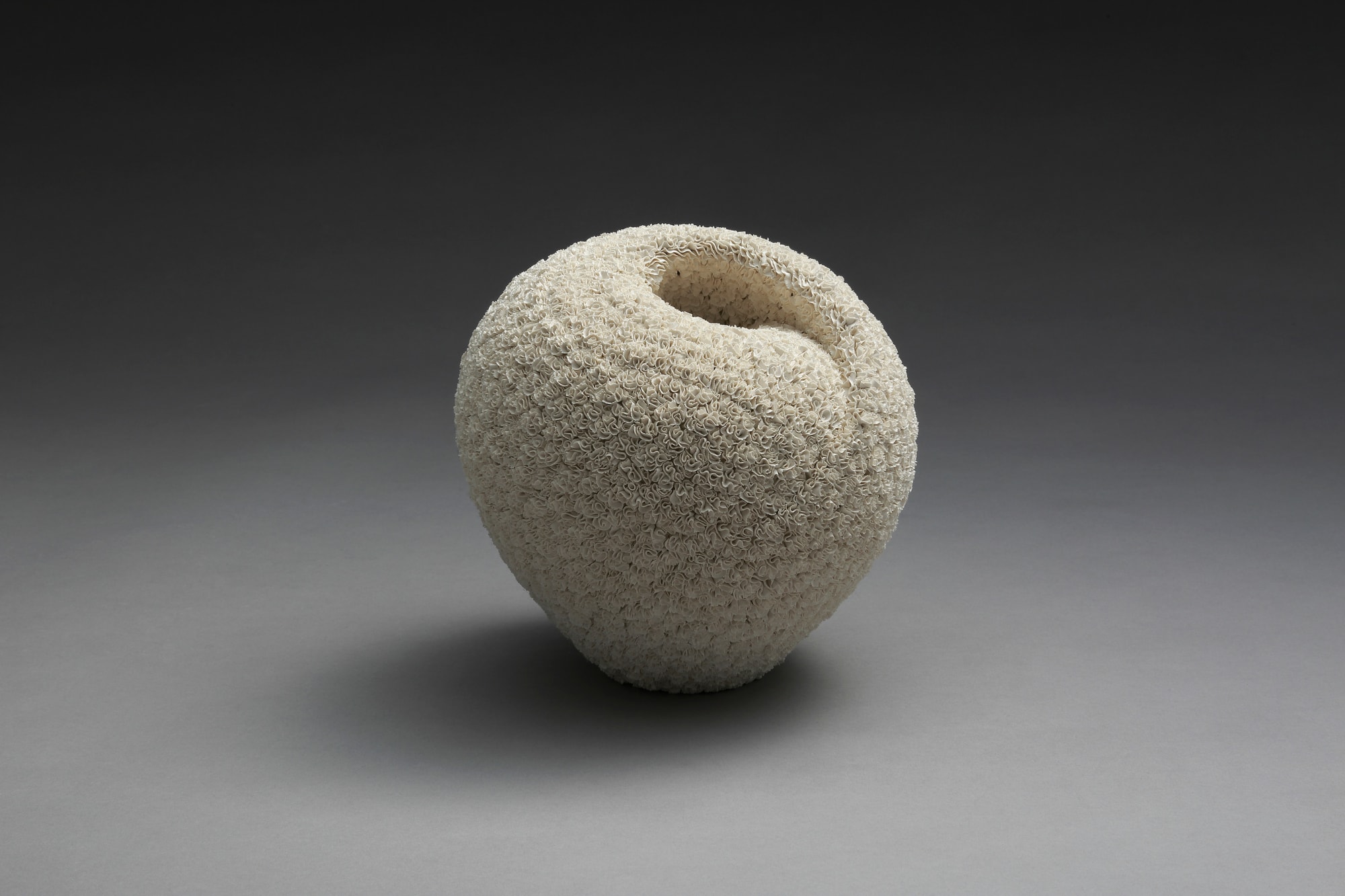 Hattori Makiko (b. 1984) Seeds 2016 Unglazed porcelainous stoneware 7 x 6 1/4 x 7 1/4 in. Inv# 10301 SOLD