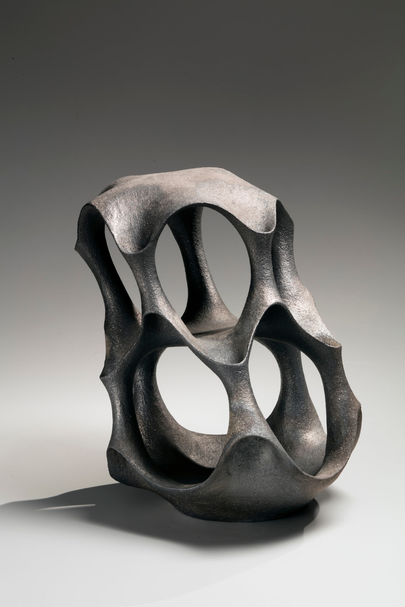 Kurokawa Tōru (b. 1984) Threshold &beta; 2016 Unglazed stoneware 16 x 13 5/8 x 13 in. SOLD