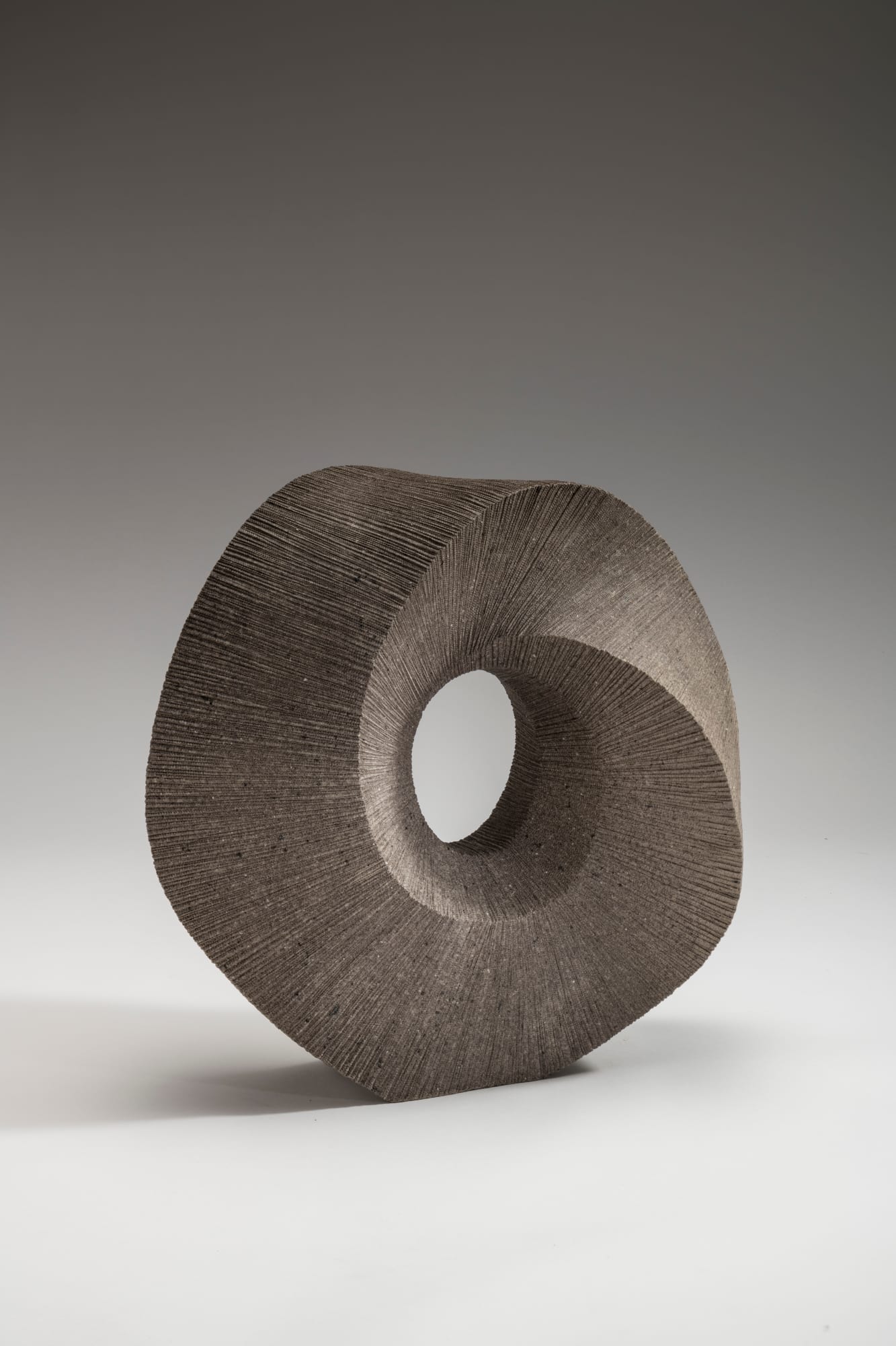 Hoshino Kayoko (b. 1949) CUT OUT - Ring 17-1 2017 Stoneware with ash glaze 18 x 18 1/2 x 9 1/4 inches Inv# 10634 SOLD