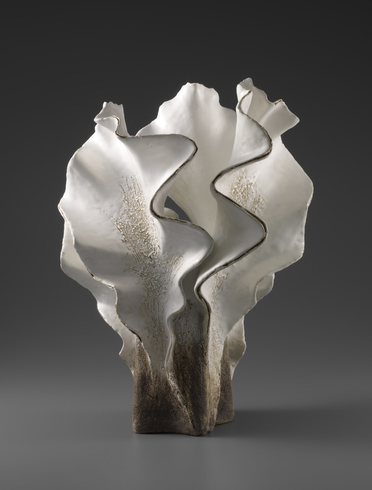 Koike Shōko (b. 1943) White Form 2018 Glazed stoneware 19 7/8 x 14 x 12 inches Inv# 10805 SOLD