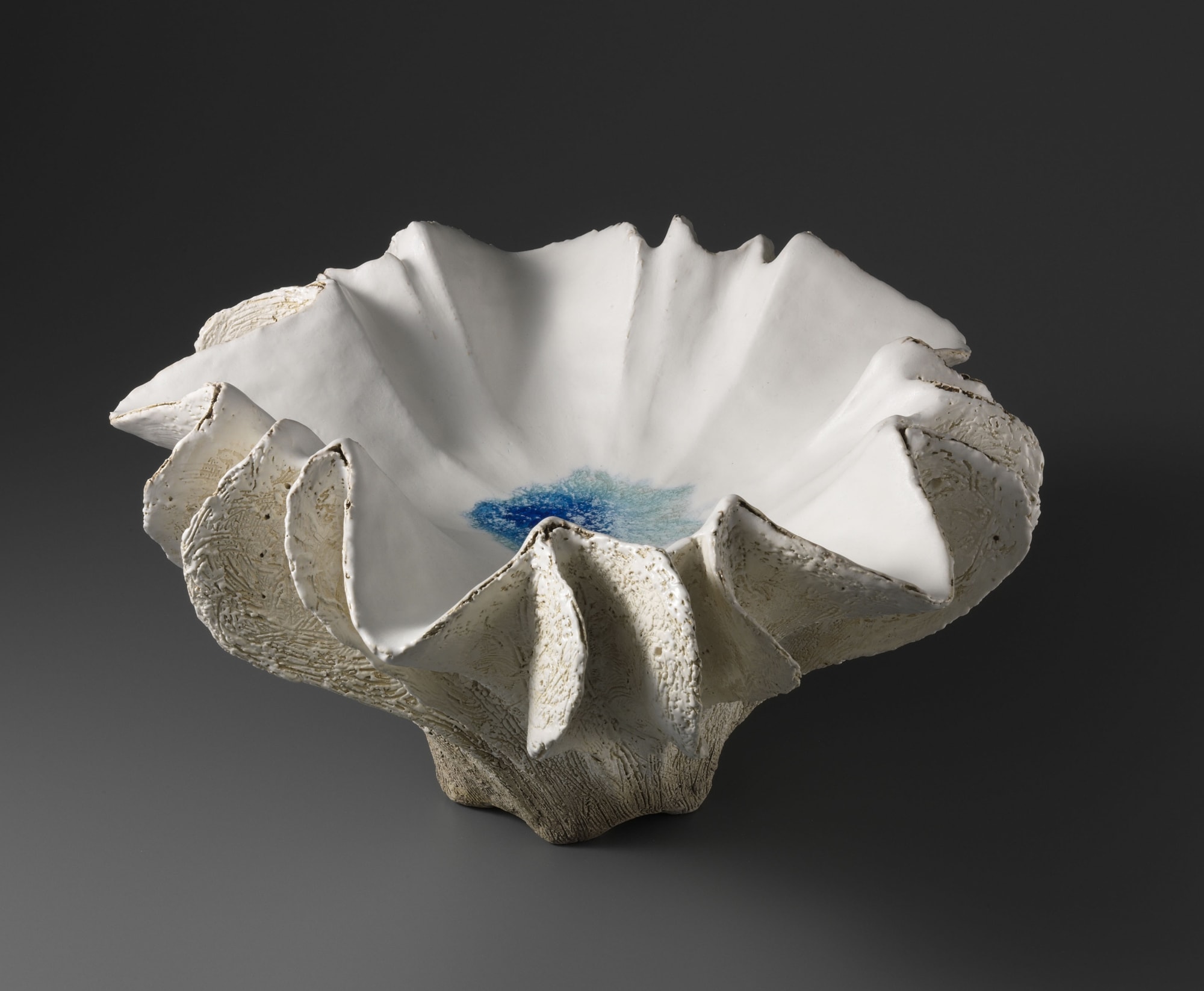 Koike Shōko (b.1943) Water Form 2018 Glazed stoneware 9 x 15 inches Inv# 10807 SOLD